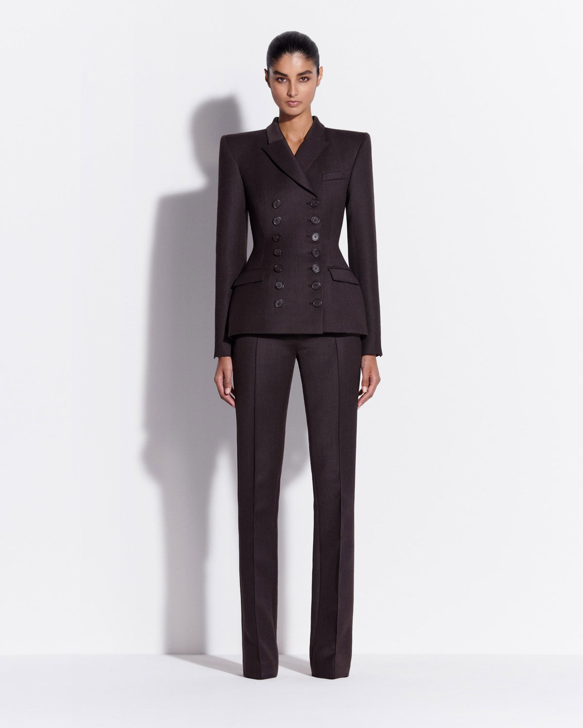 Flare Trouser in Wool Suiting