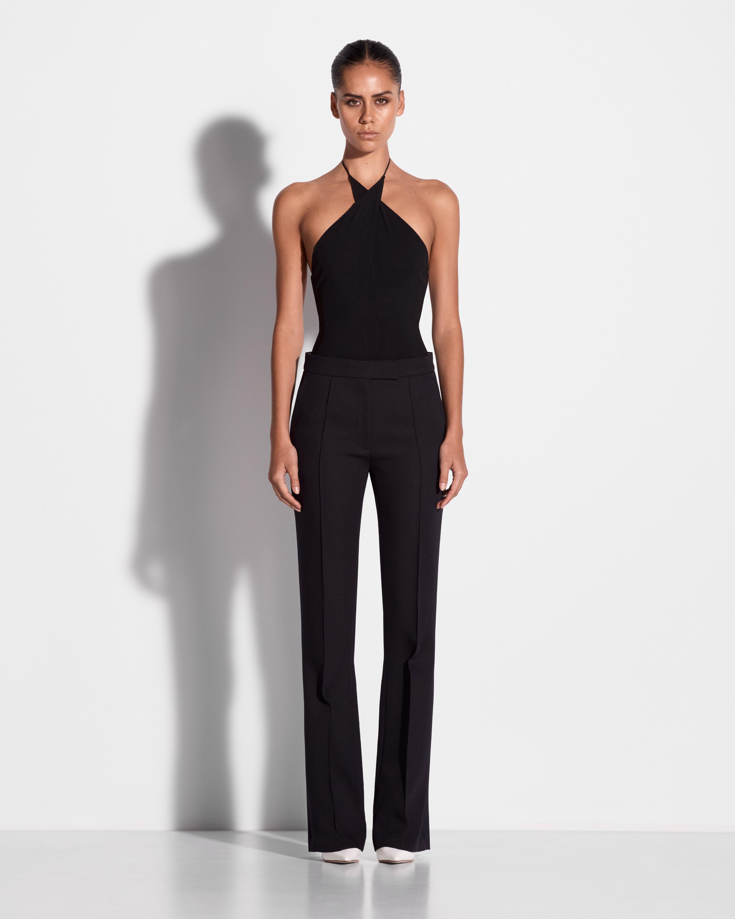 Flare Trouser in Wool Suiting