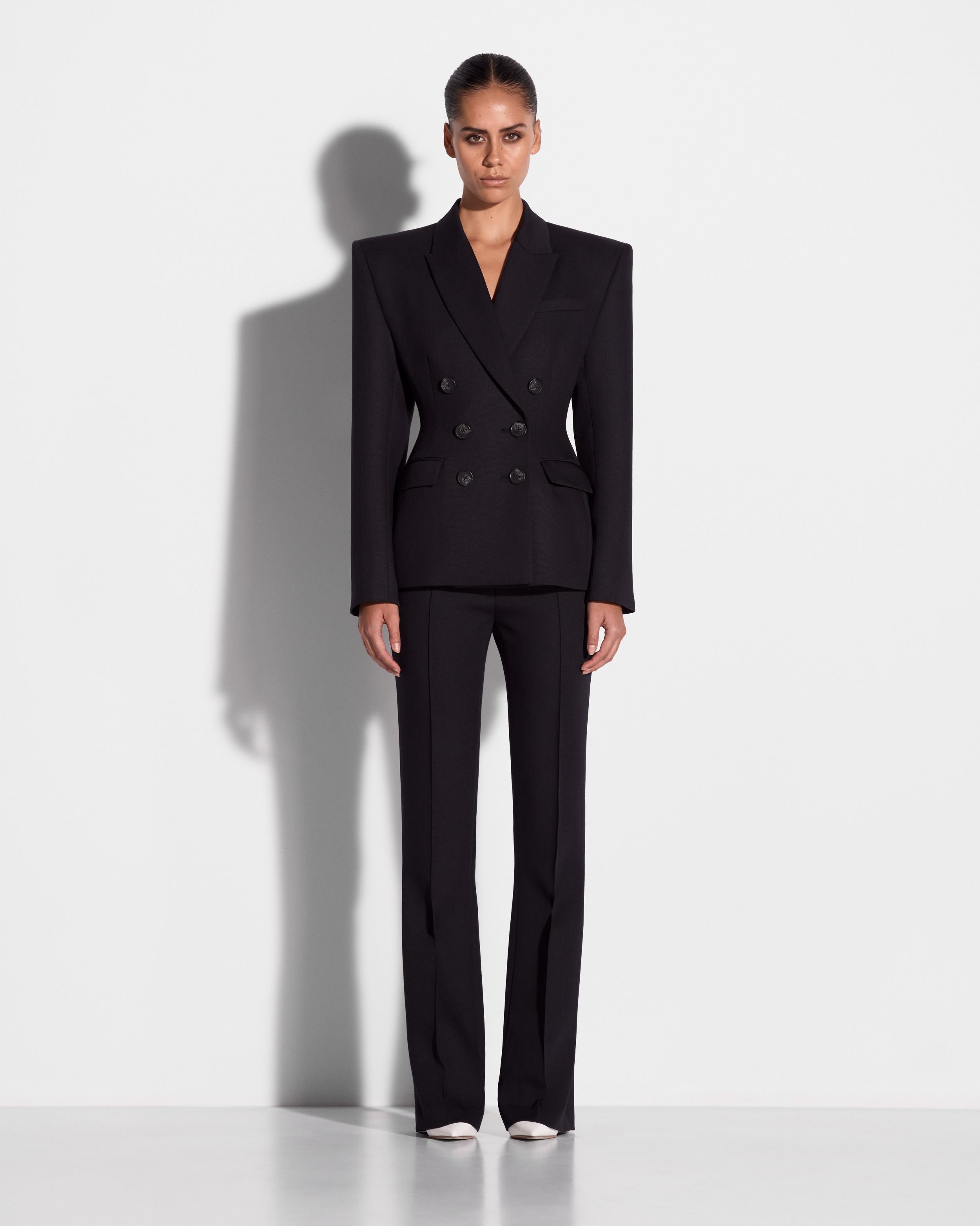 Flare Trouser in Wool Suiting