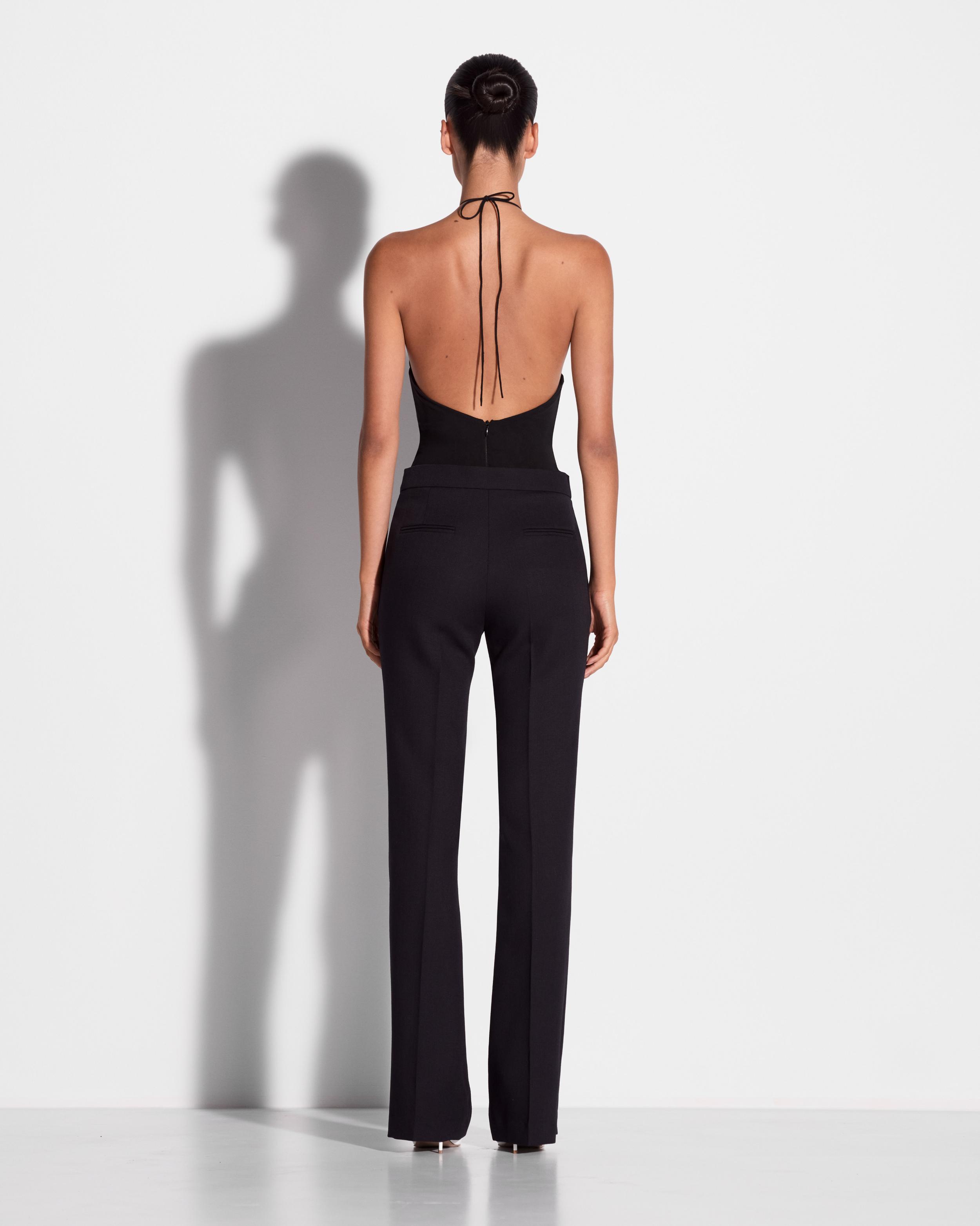 Flare Trouser in Wool Suiting