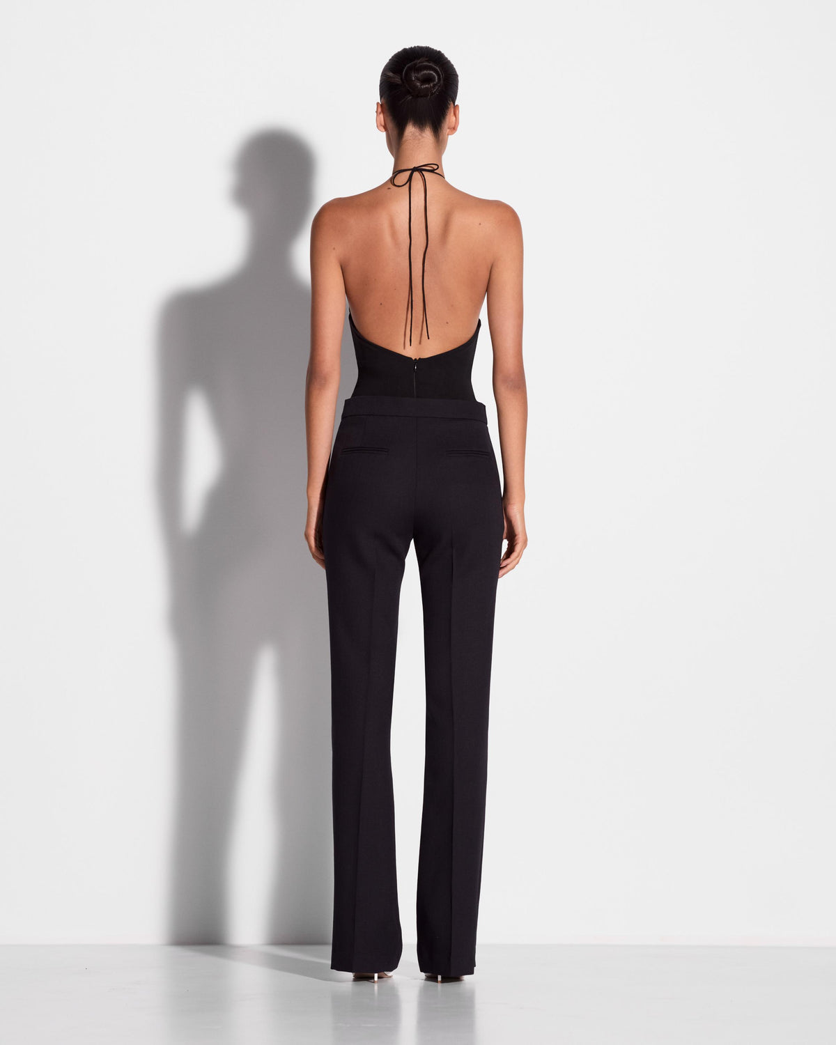 Flare Trouser in Wool Suiting