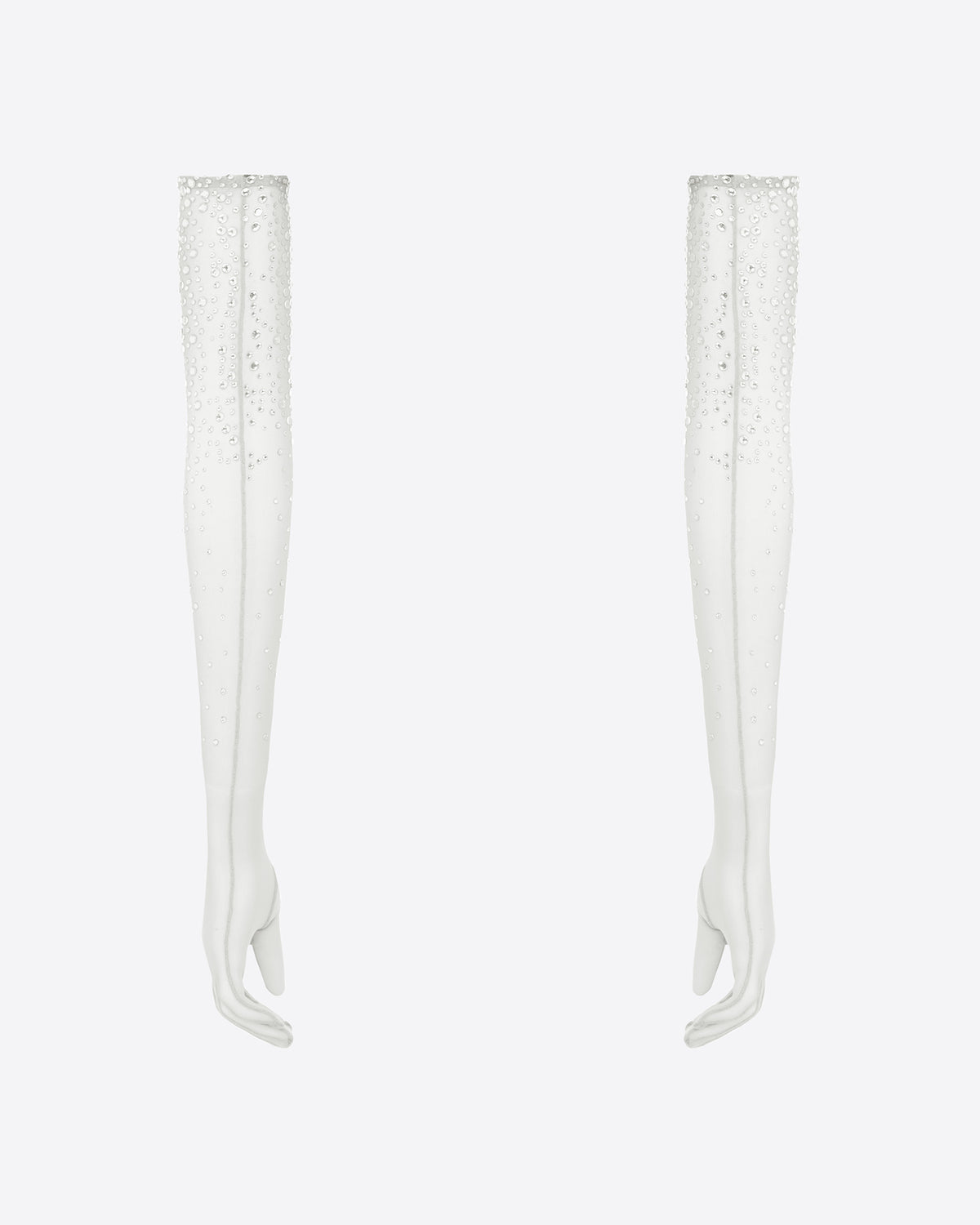 Gloves in Crystal Mesh