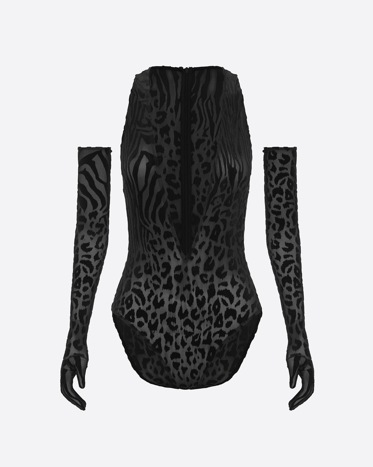Halter Bodysuit in Devoré