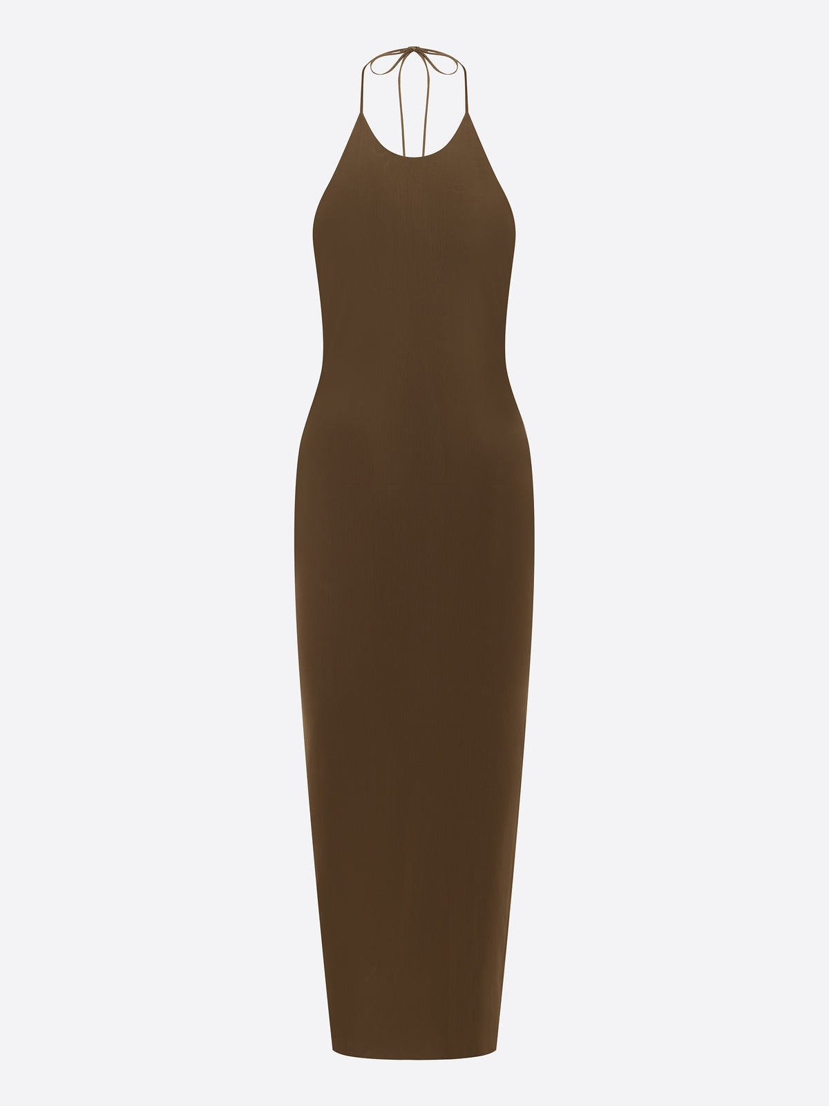 Halter Dress in Stretch Mesh - d1874re27-halter-dress-in-powermesh-bronze-11.jpg