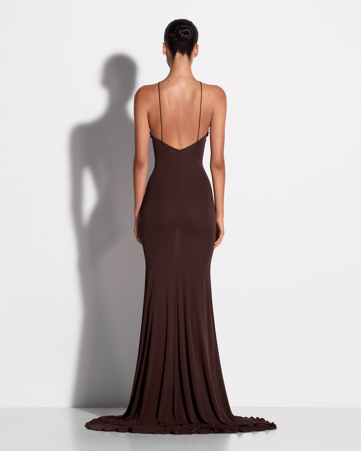 Halter Gown in Dry Jersey