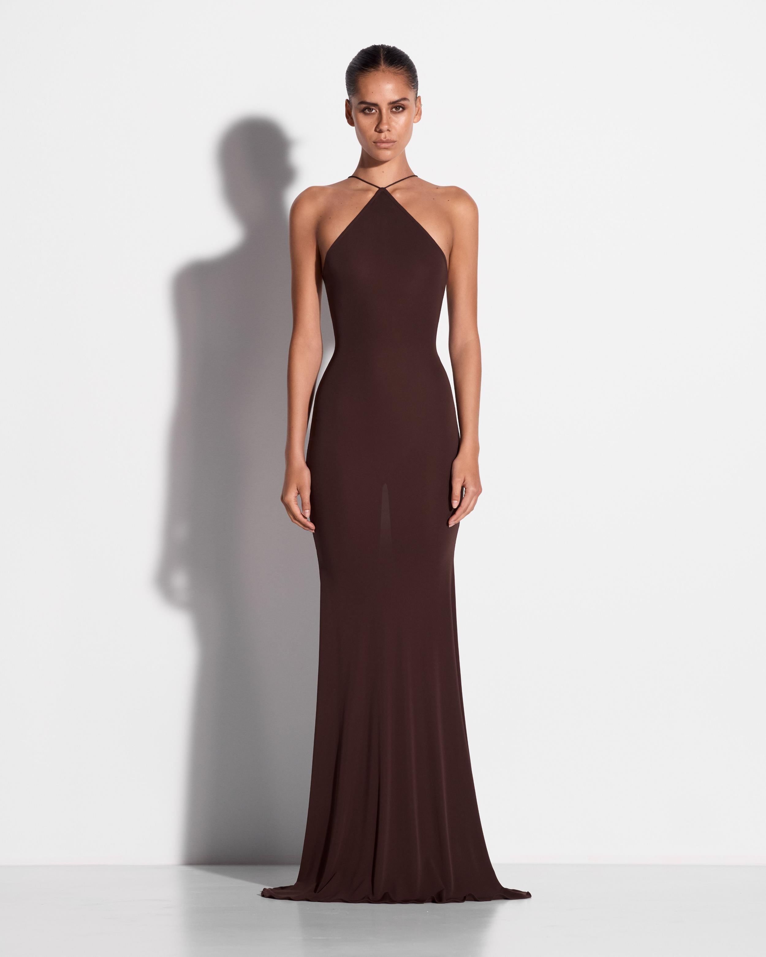 Halter Gown in Jersey