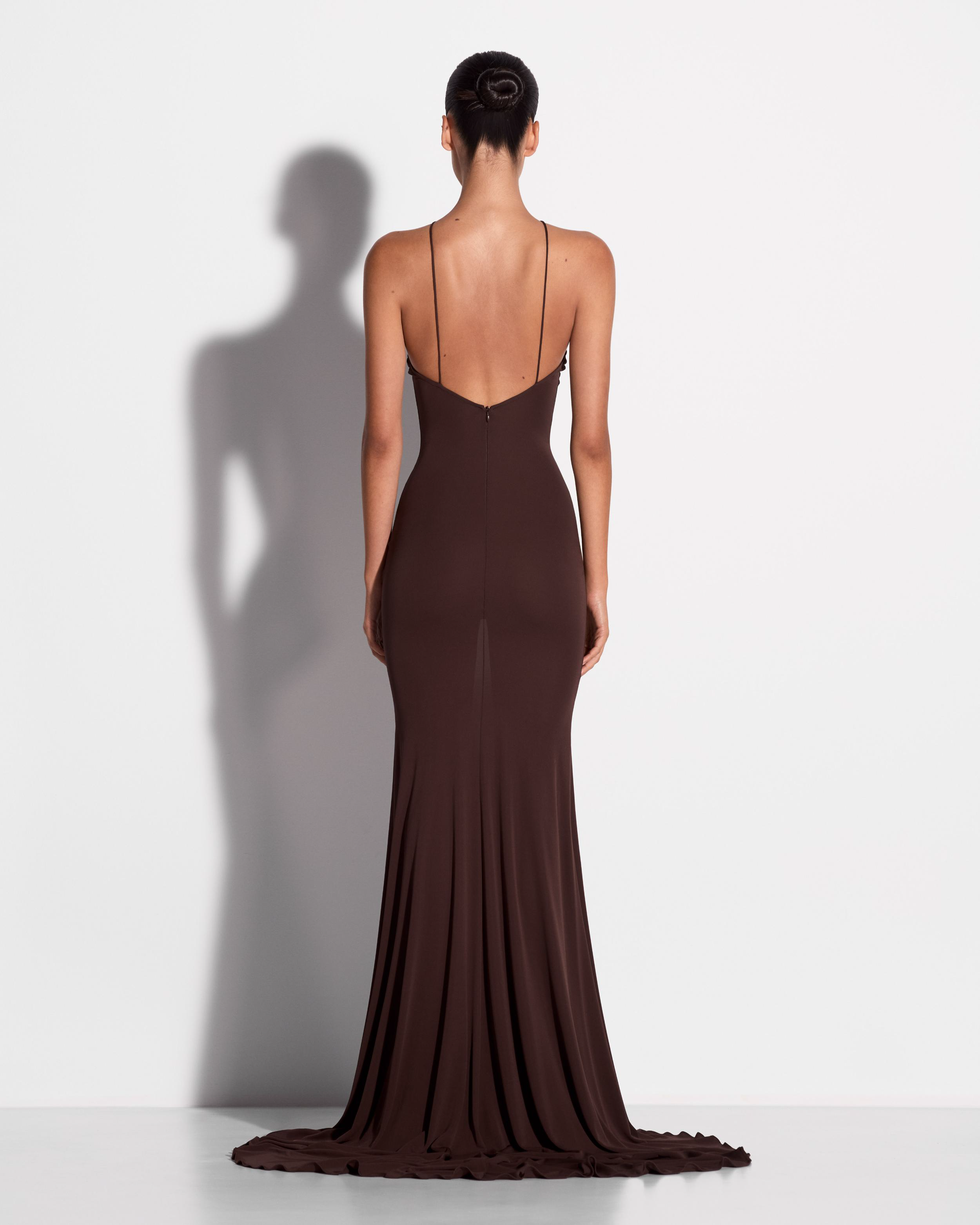 Halter Gown in Jersey