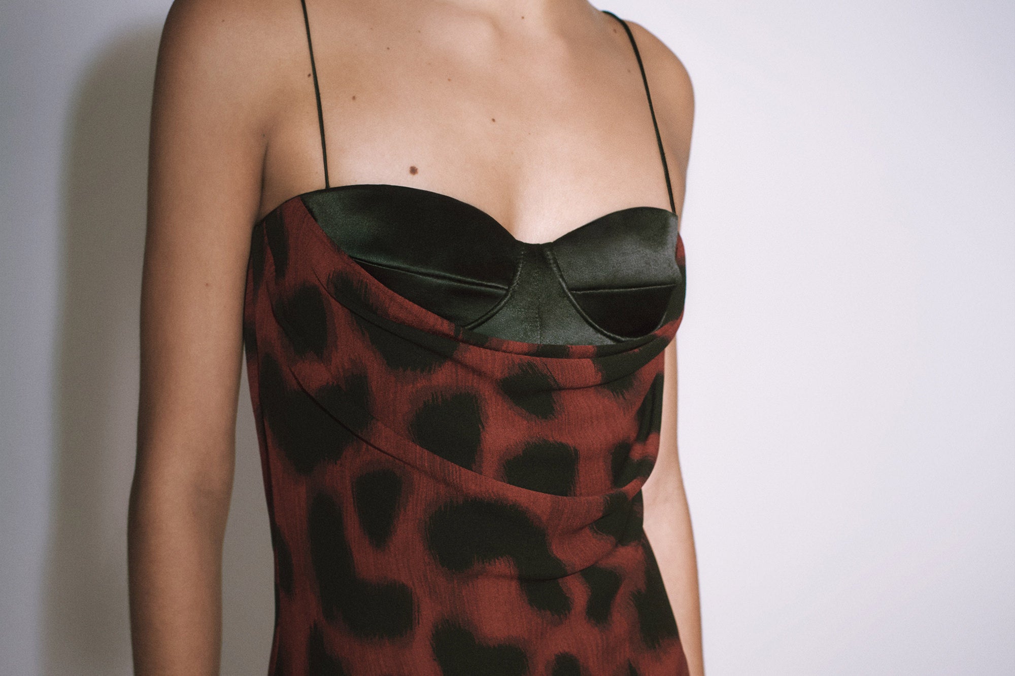 Alex Perry SS26 — Drape Gown in Silk Georgette Port Black