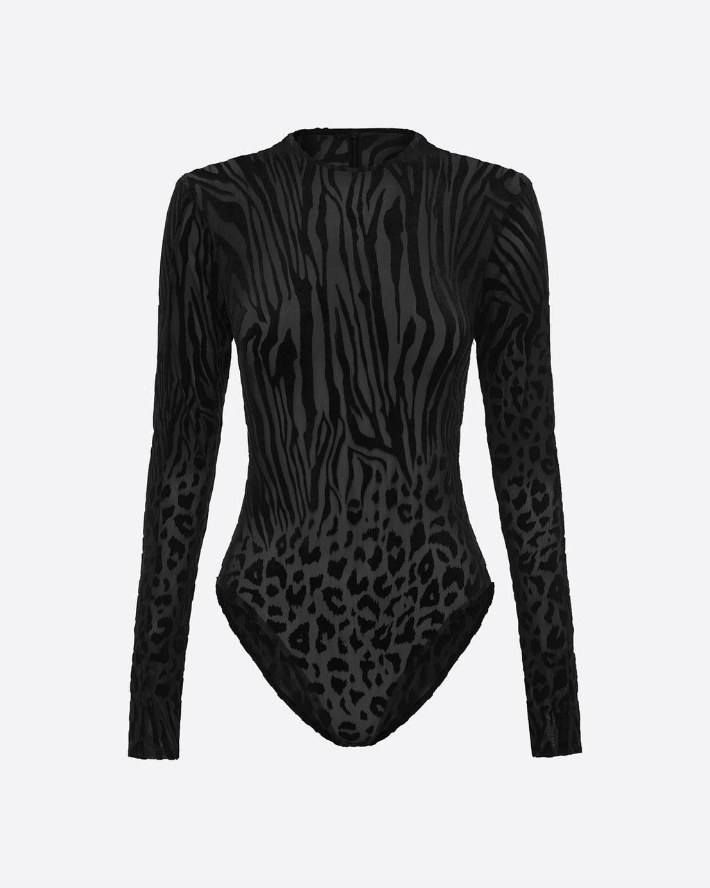 Long Sleeve Bodysuit in Devoré