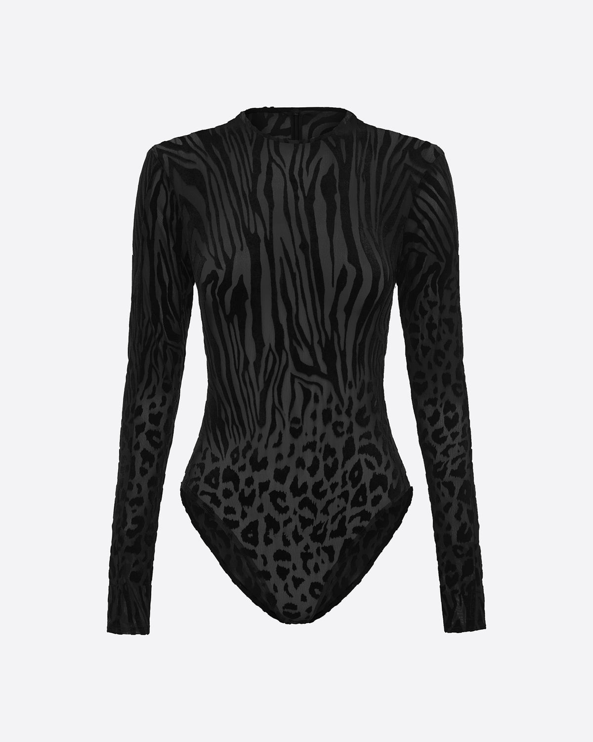 Long Sleeve Bodysuit in Devoré