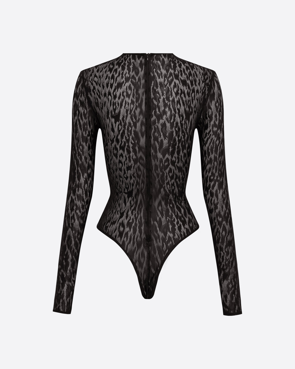 Long Sleeve Bodysuit in Leopard Lace