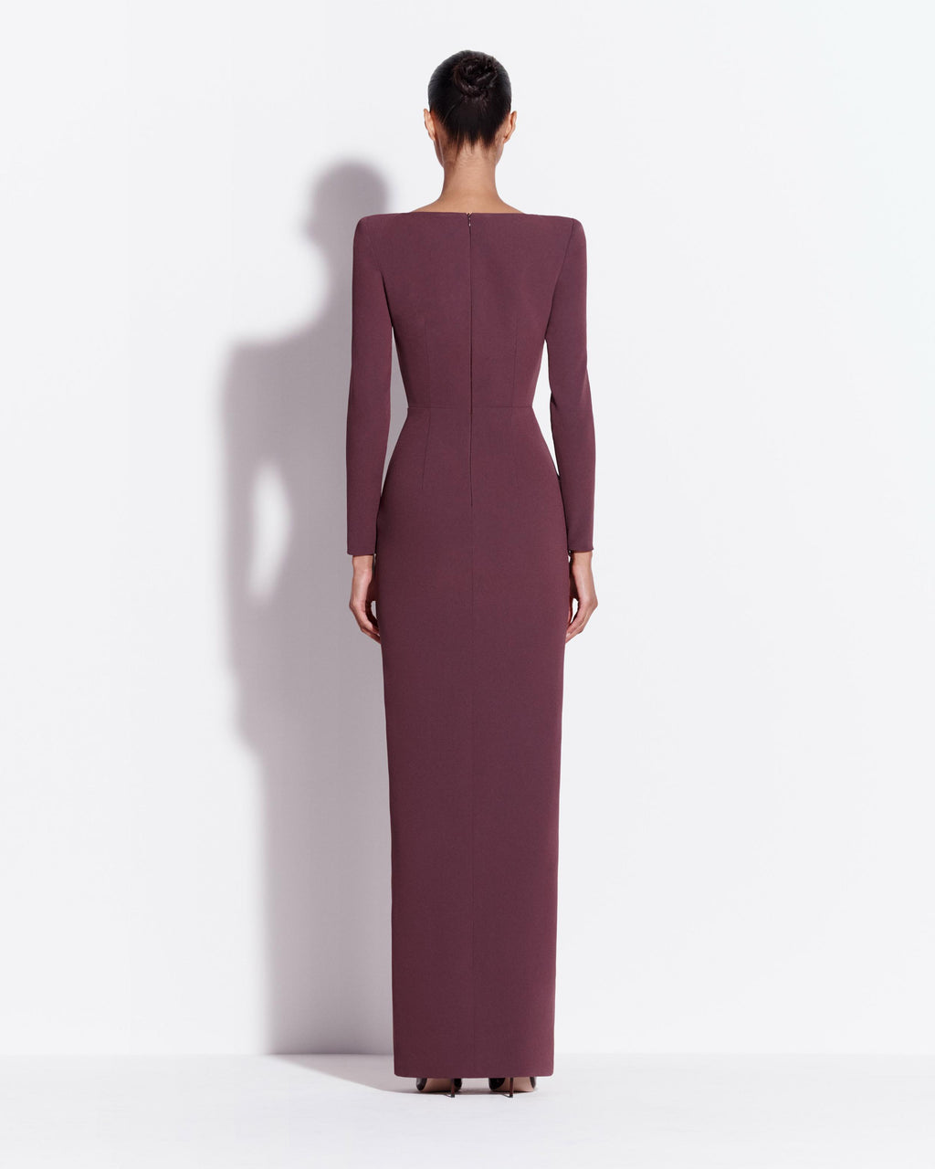 Long Sleeve Column in Crepe