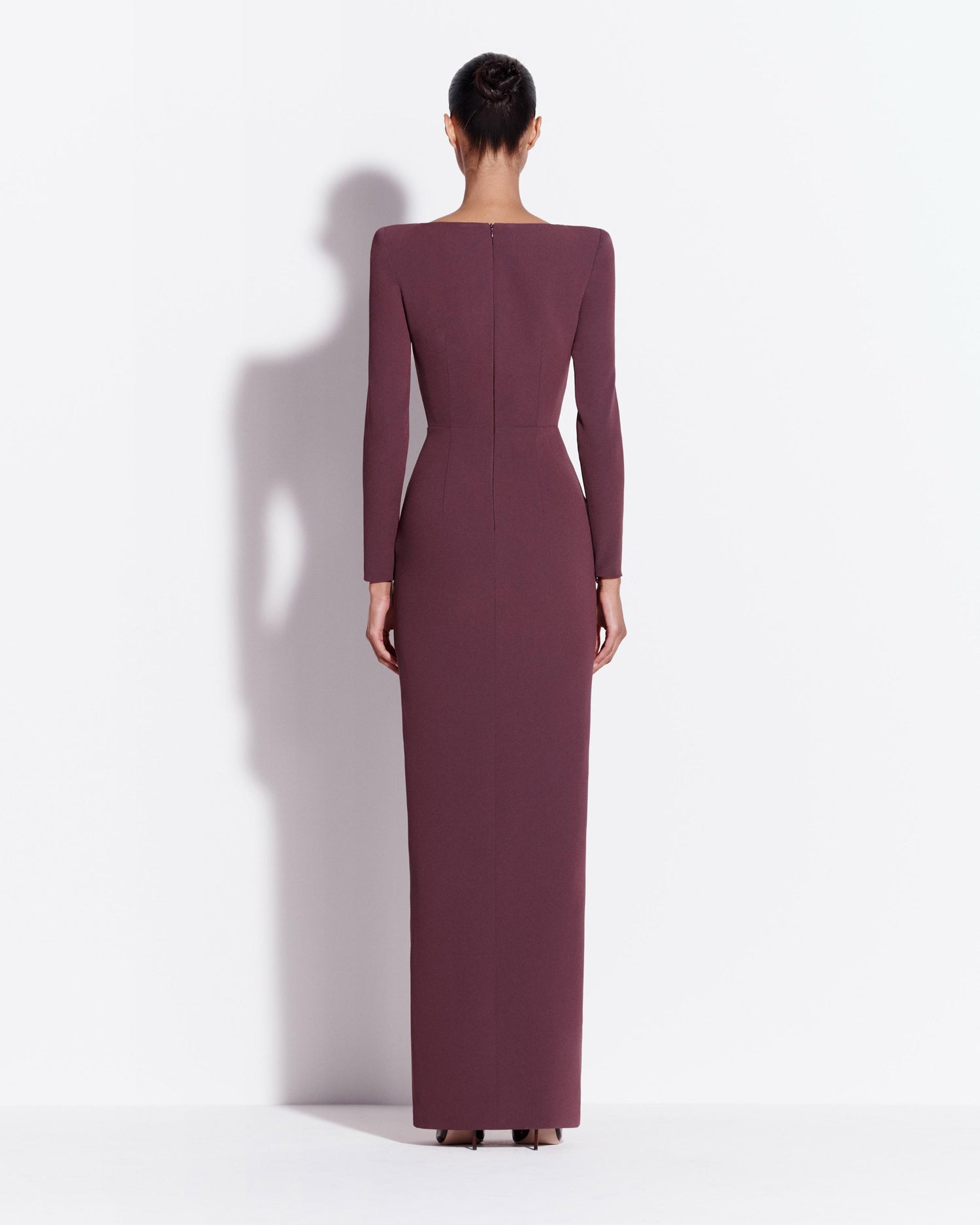 Long Sleeve Column in Crepe
