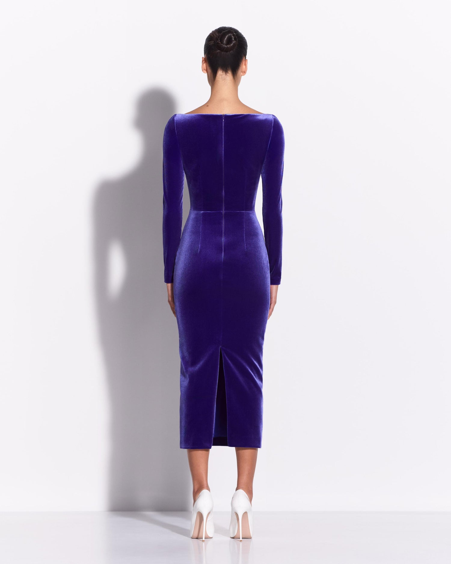 Long Sleeve Dress in Velvet