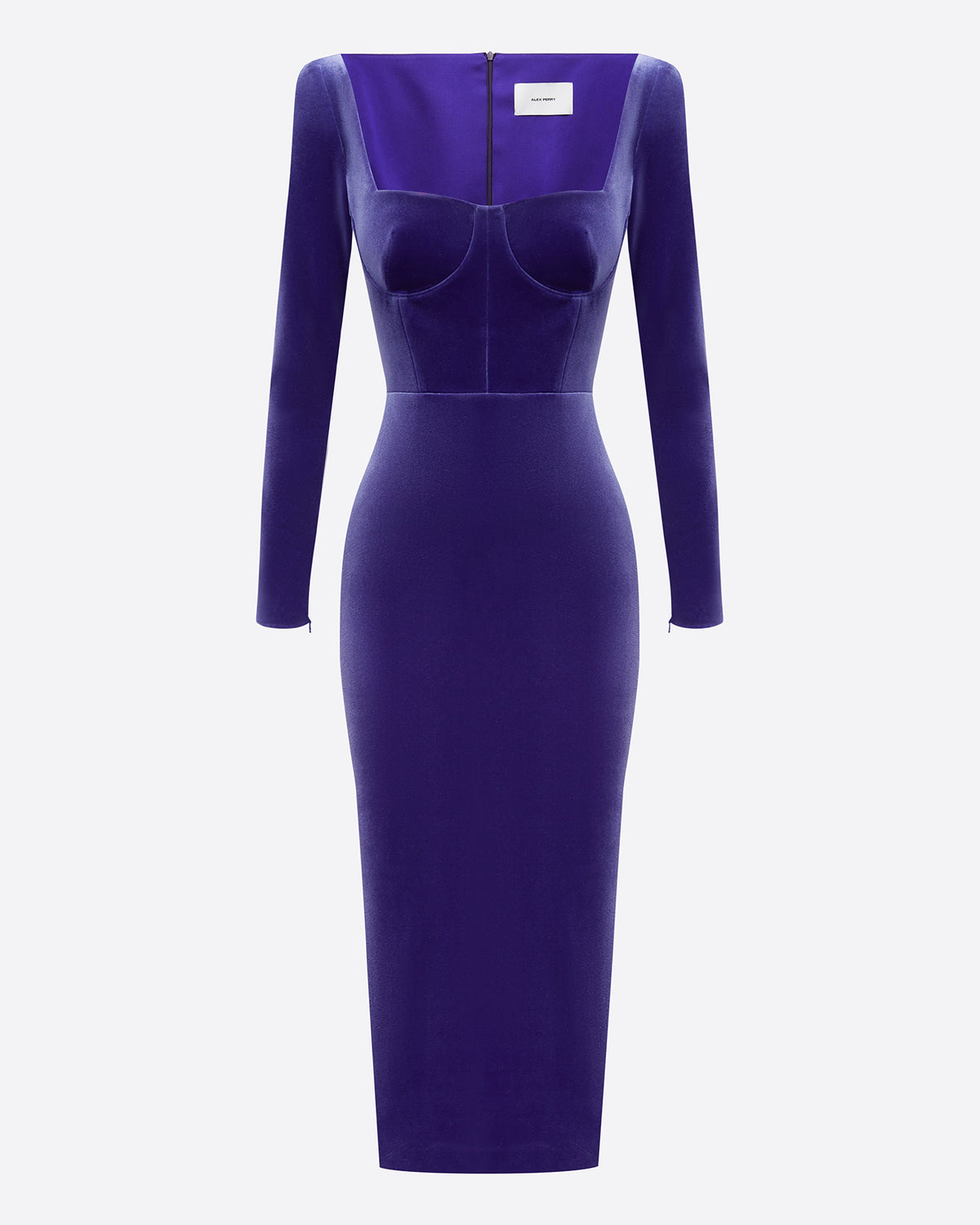 Long Sleeve Dress in Velvet