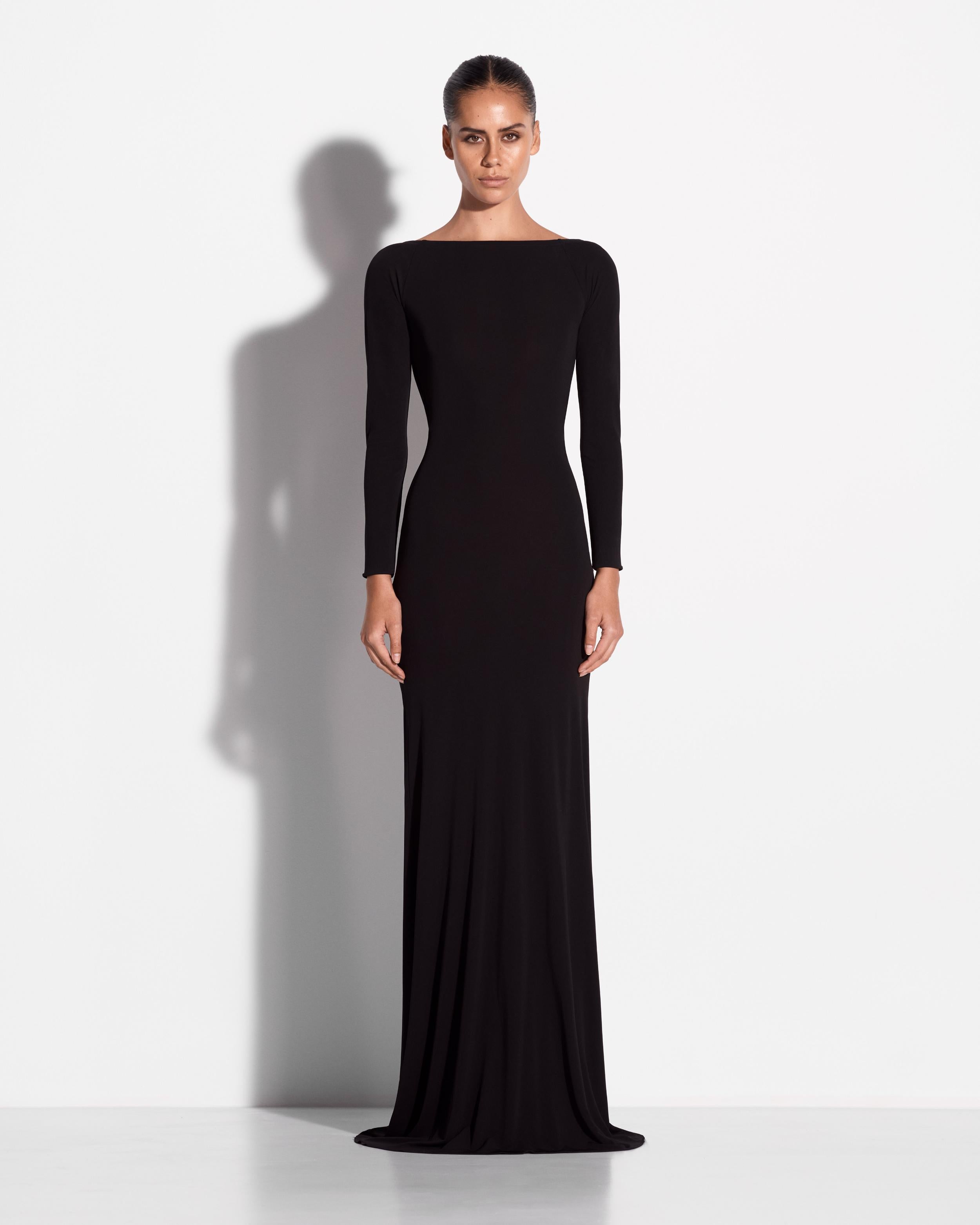 Long Sleeve Gown in Jersey