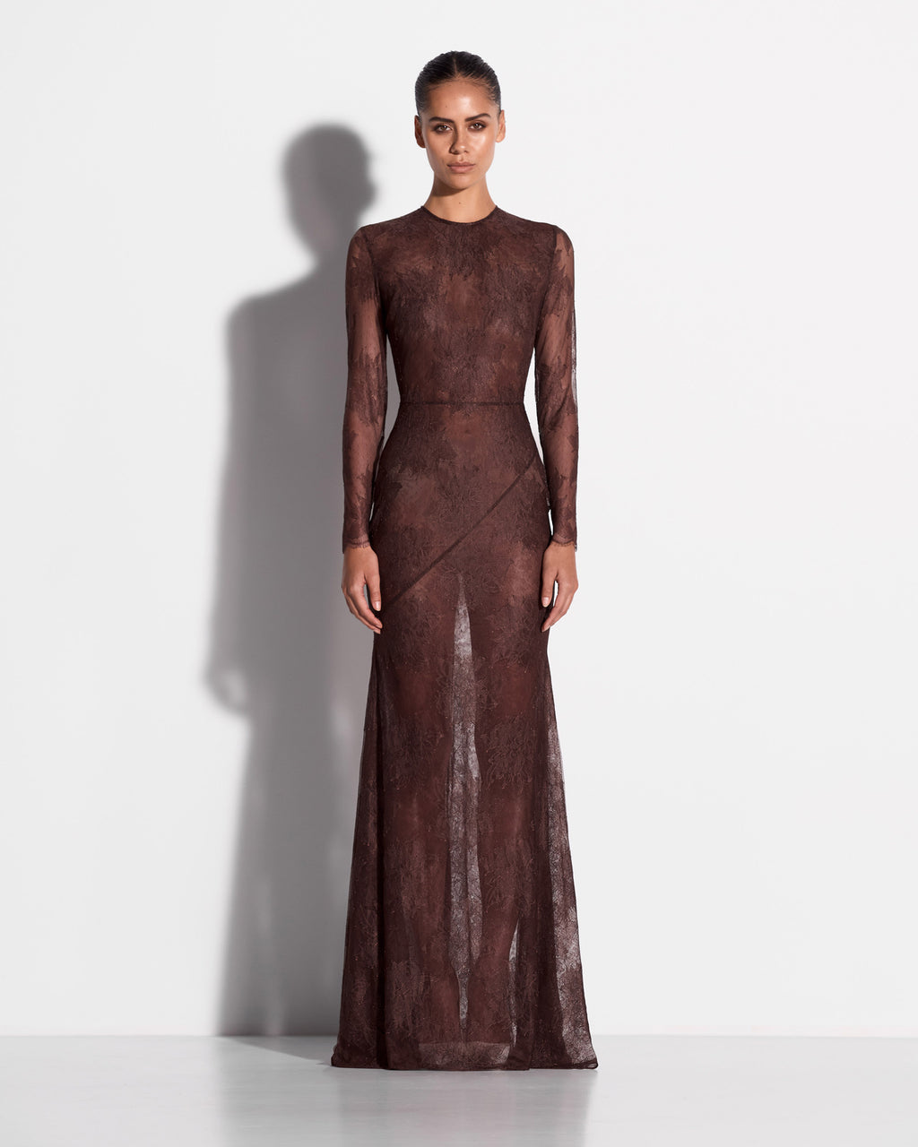 Long Sleeve Gown in Lace
