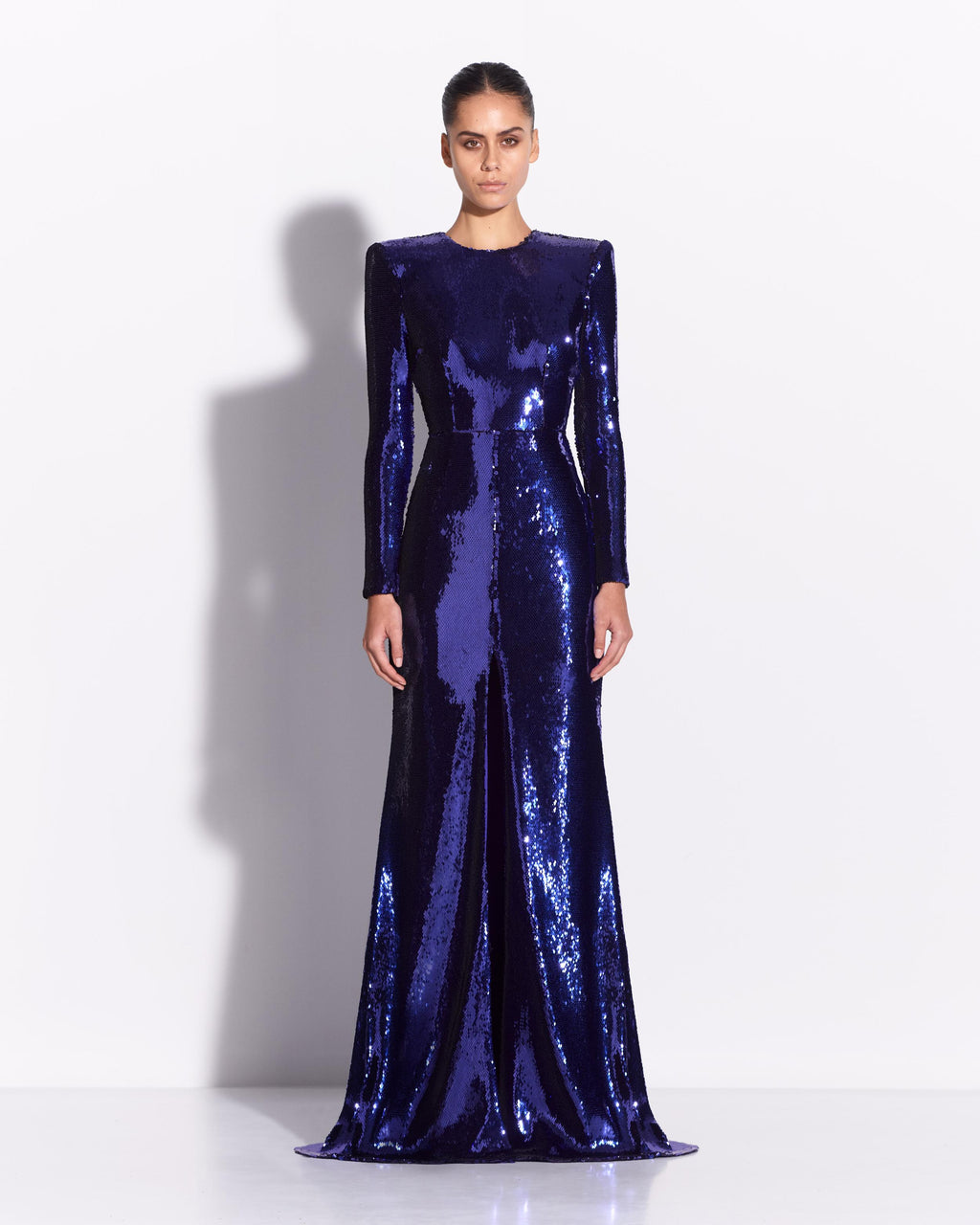 Long Sleeve Gown in Sequin