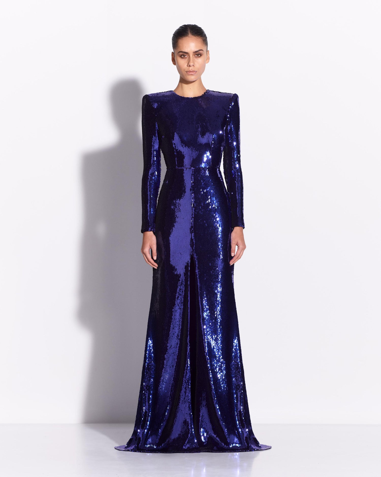 Long Sleeve Gown in Sequin