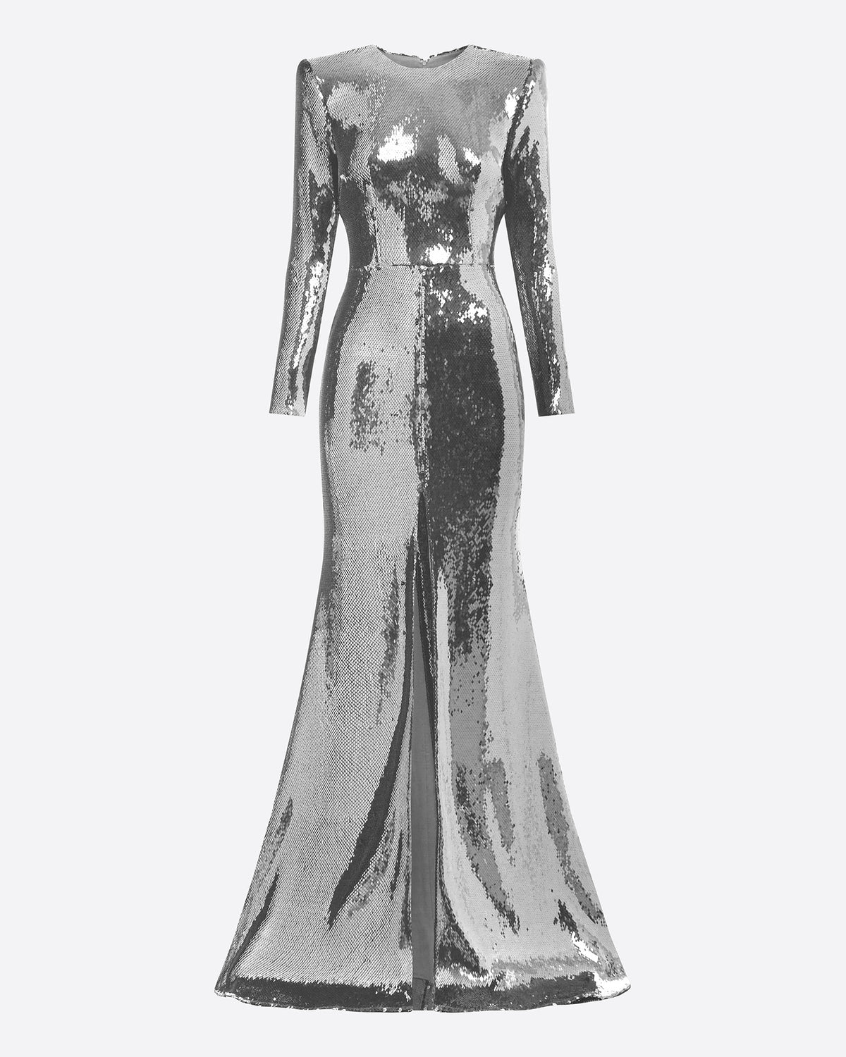 Long Sleeve Gown in Sequin