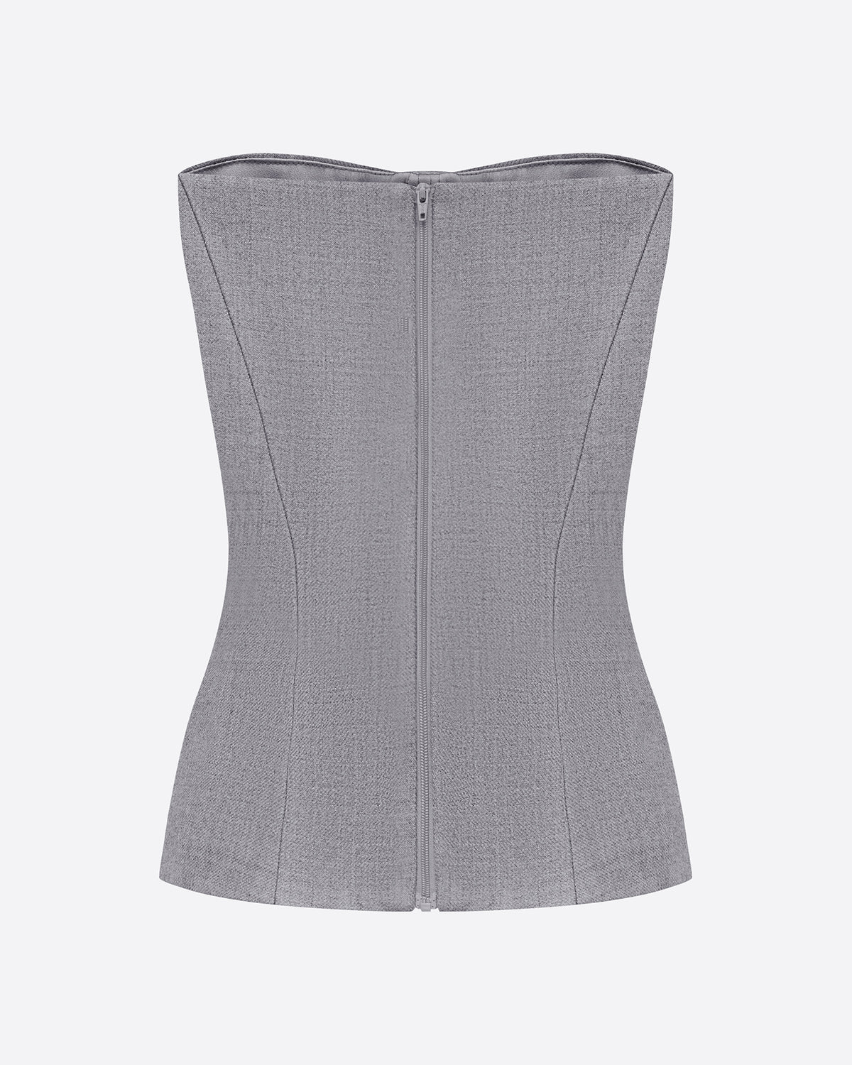 Longline Corset in Wool Suiting