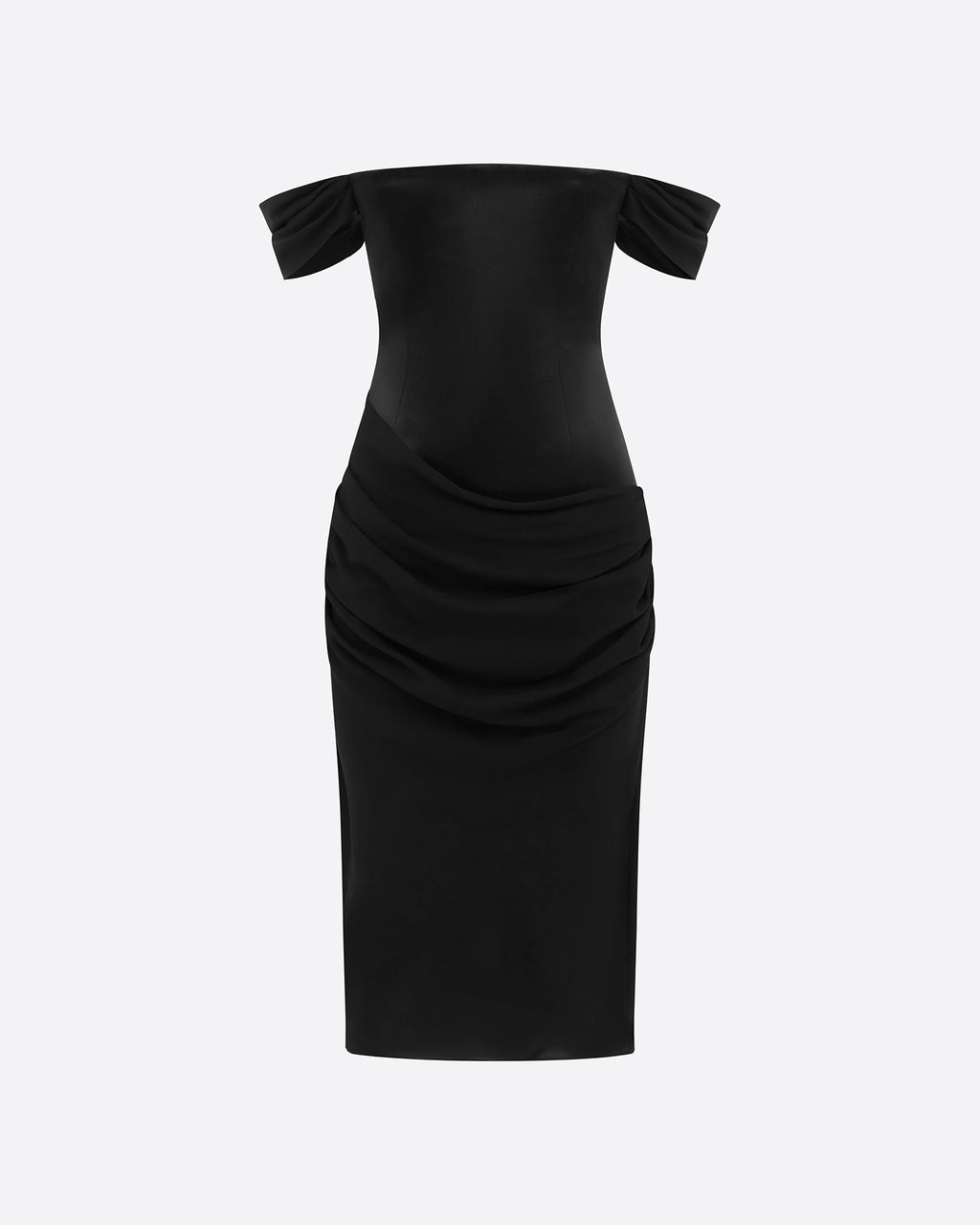 Longline Dress in Duchess Satin