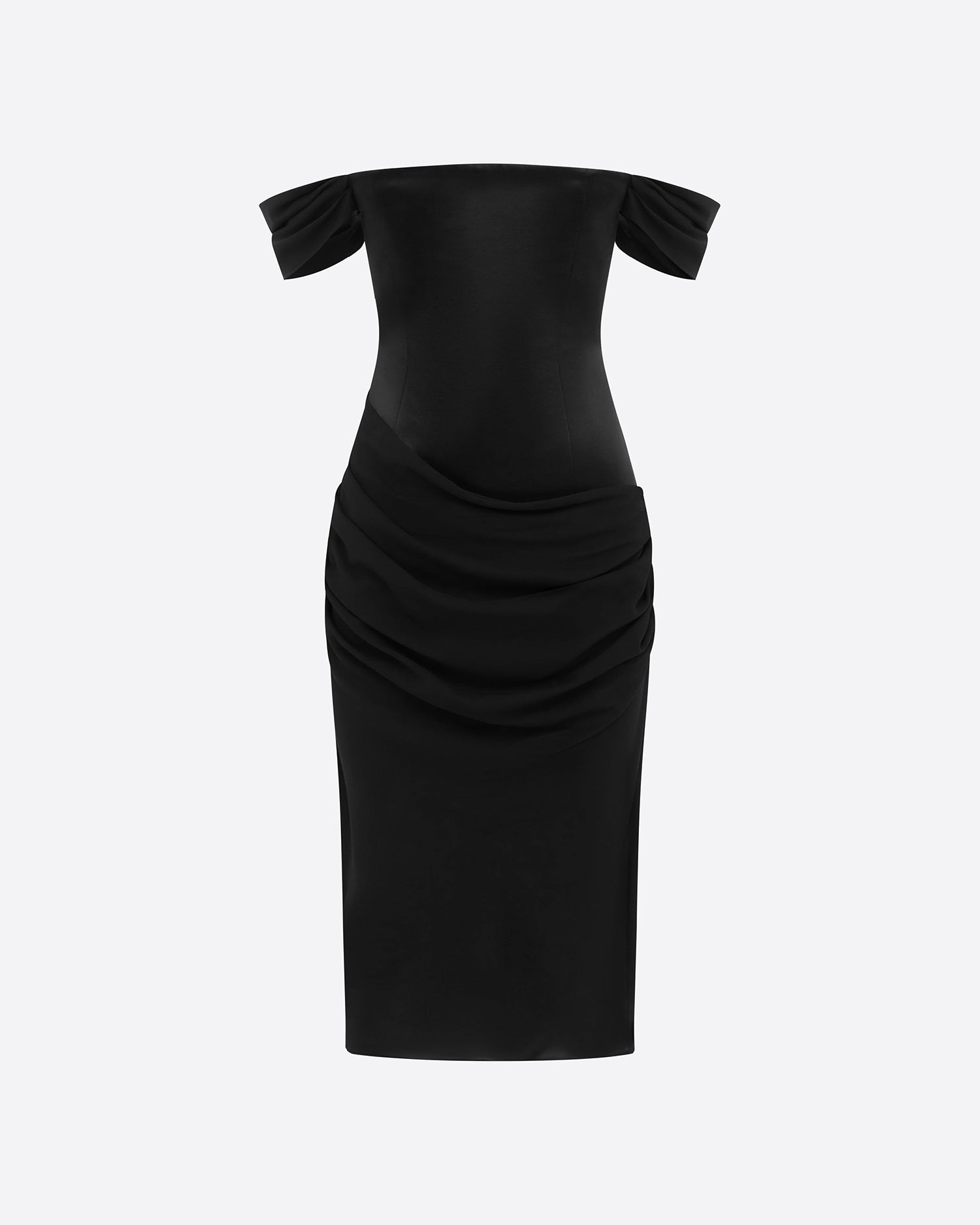 Longline Dress in Duchess Satin