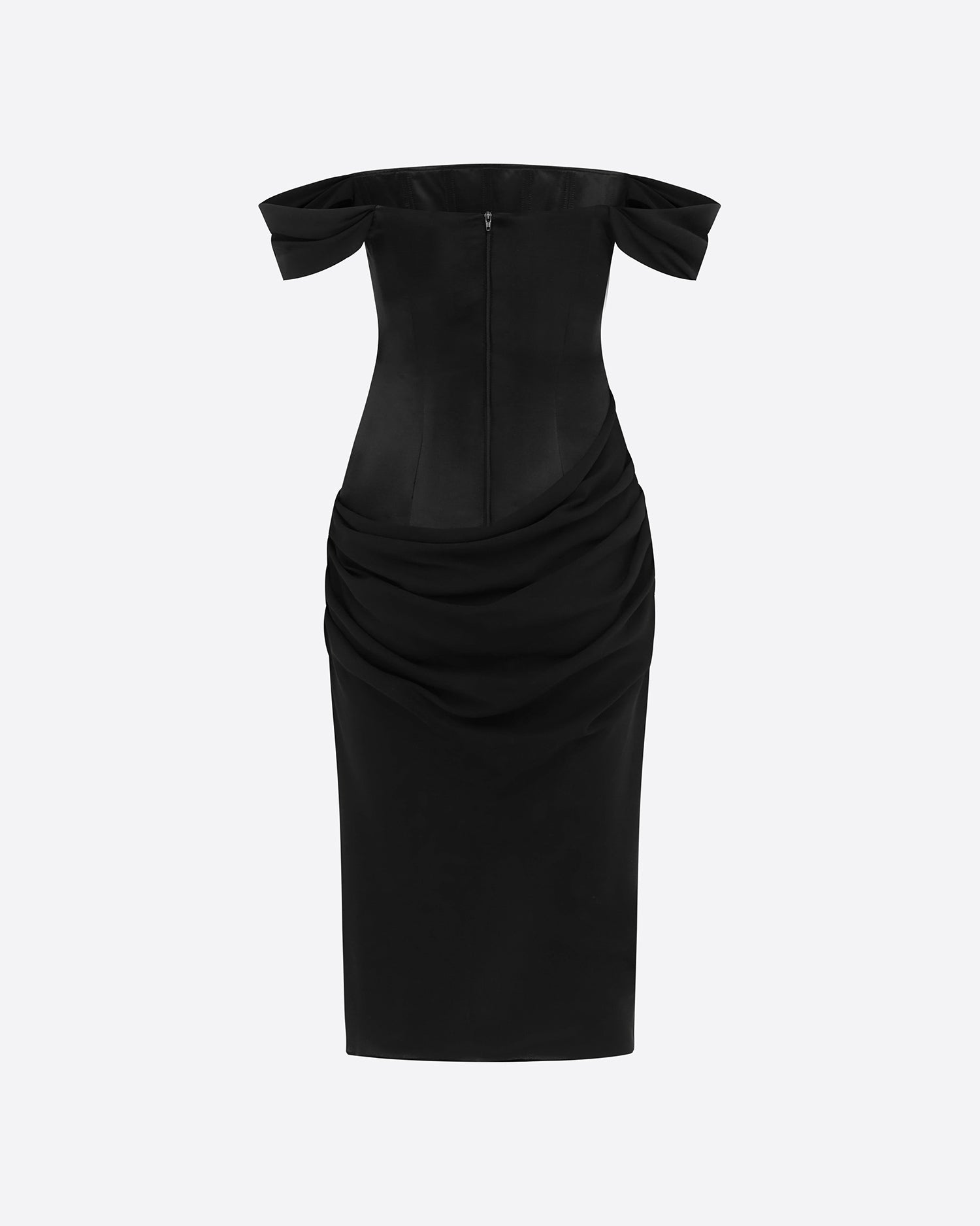 Longline Dress in Duchess Satin
