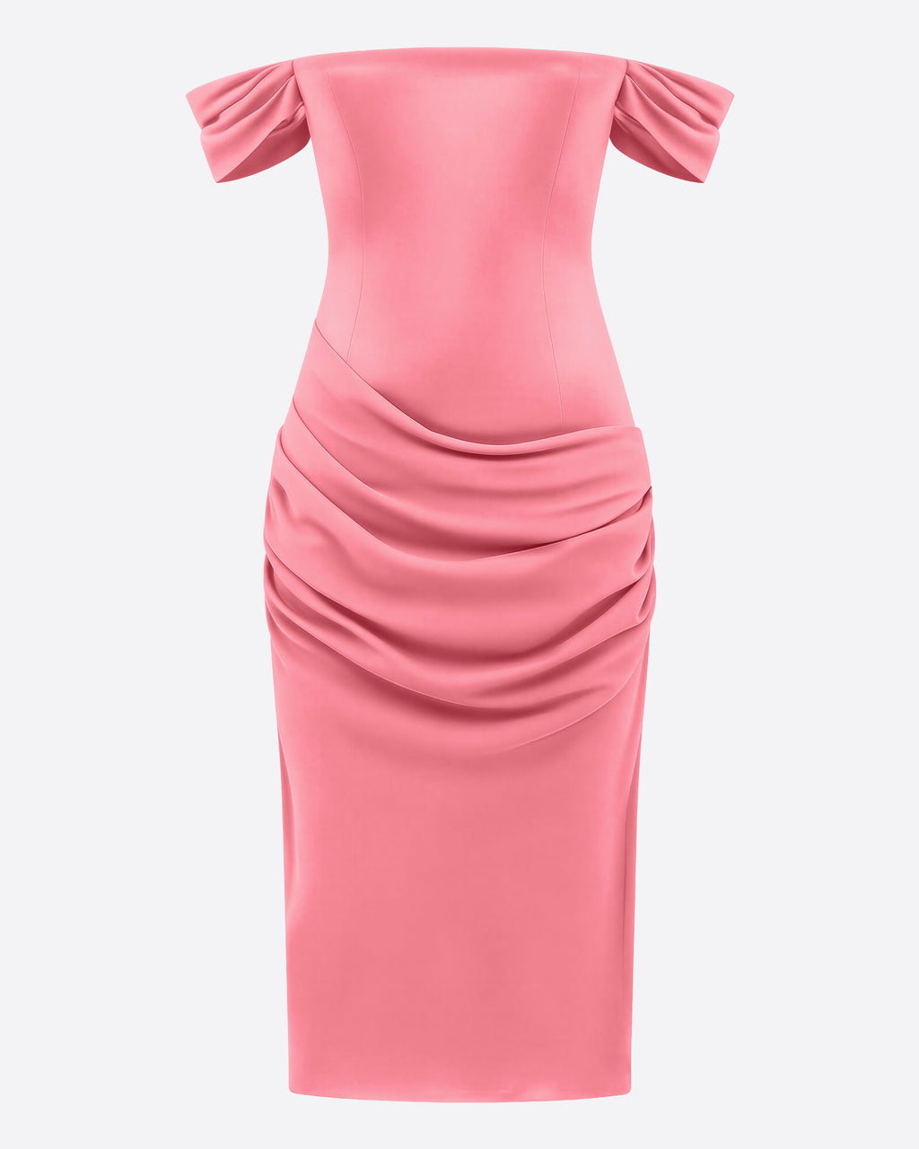 Longline Dress in Duchess Satin