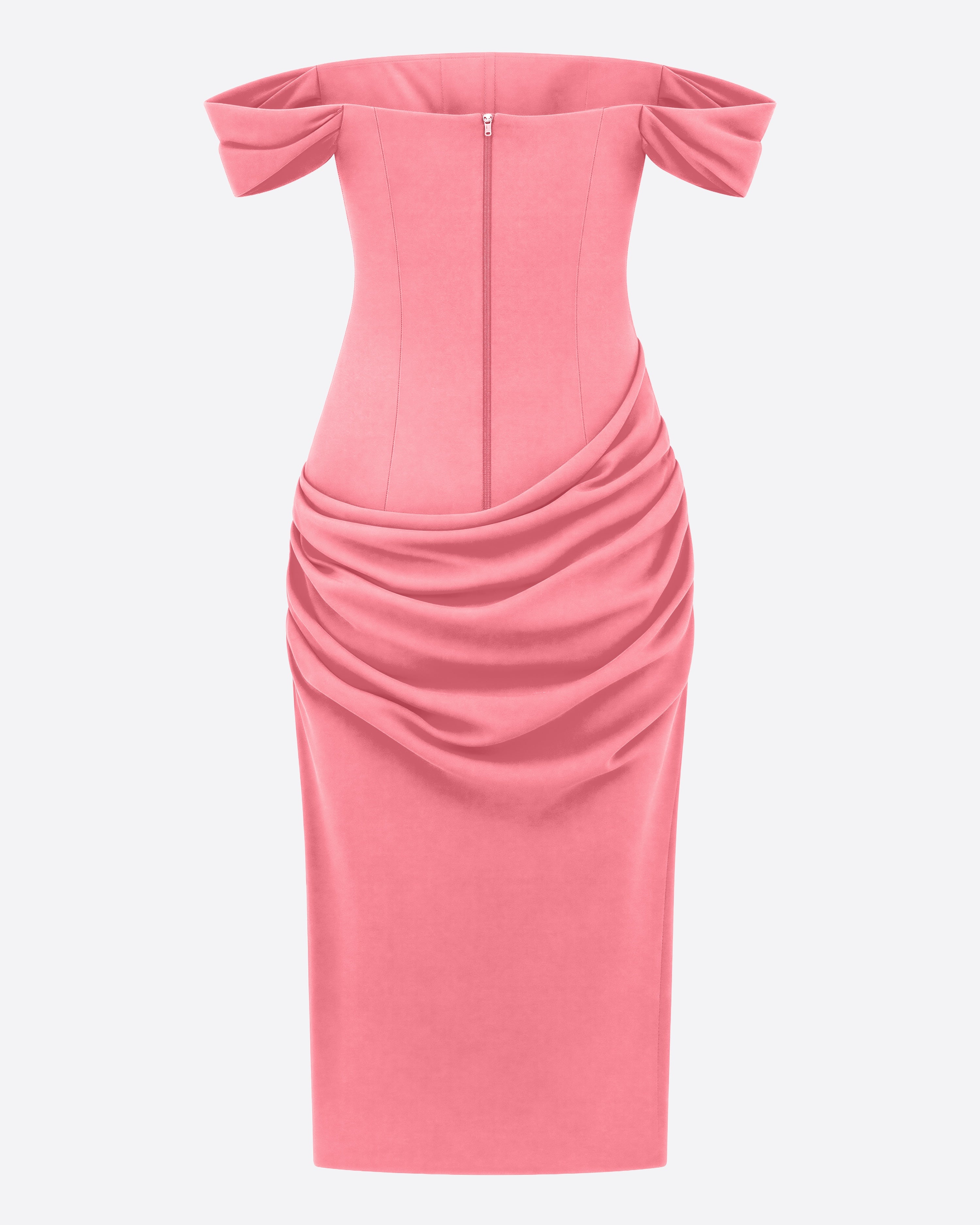 Longline Dress in Duchess Satin