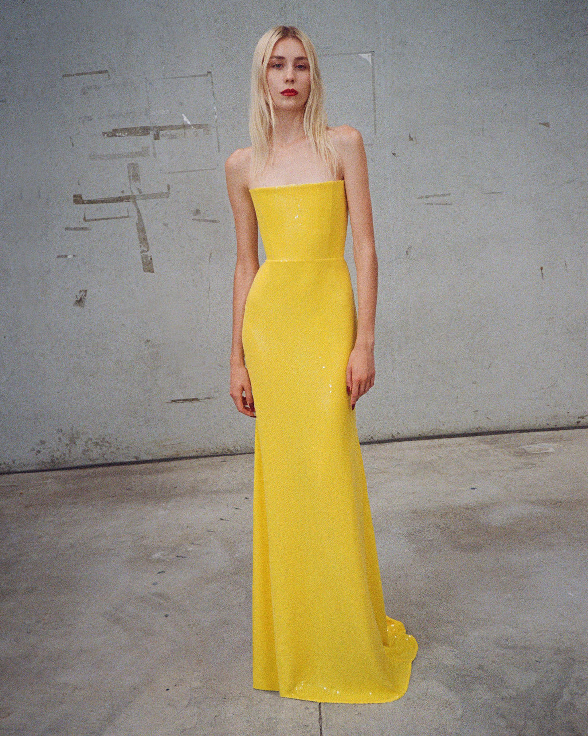 Alex Perry Pre Fall 2025 Look 45 - Strapless Gown in Sequin