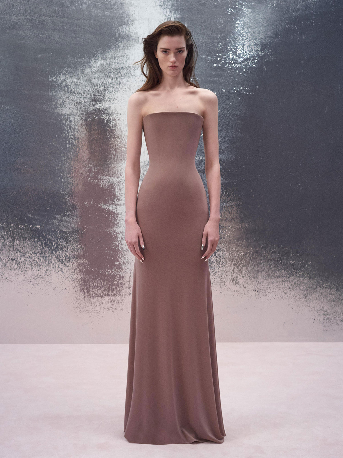 Alex Perry Resort 2026 Look 21 - Strapless Gown in Stretch Mesh