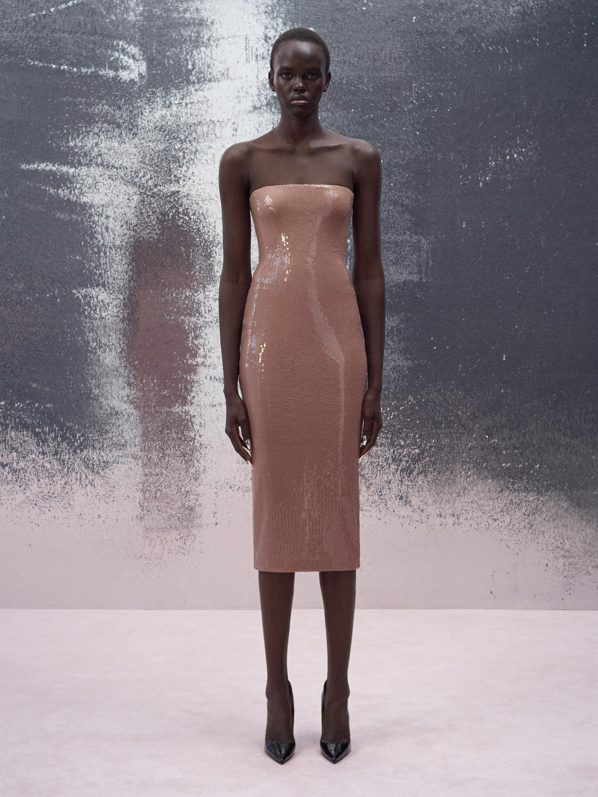 Alex Perry Resort 2026 Look 25 - Strapless Dress in Sequin Stretch Mesh