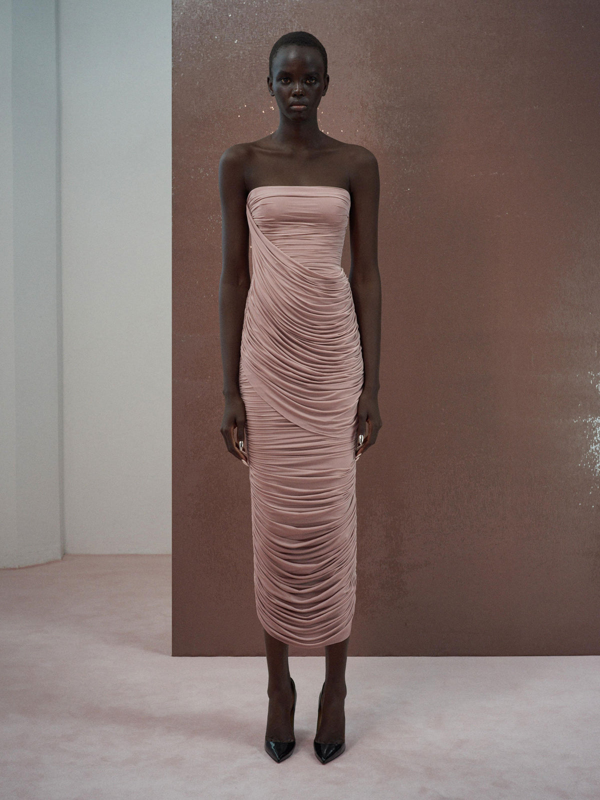 Alex Perry Resort 2026 Look 47 - Strapless Drape Column in Jersey