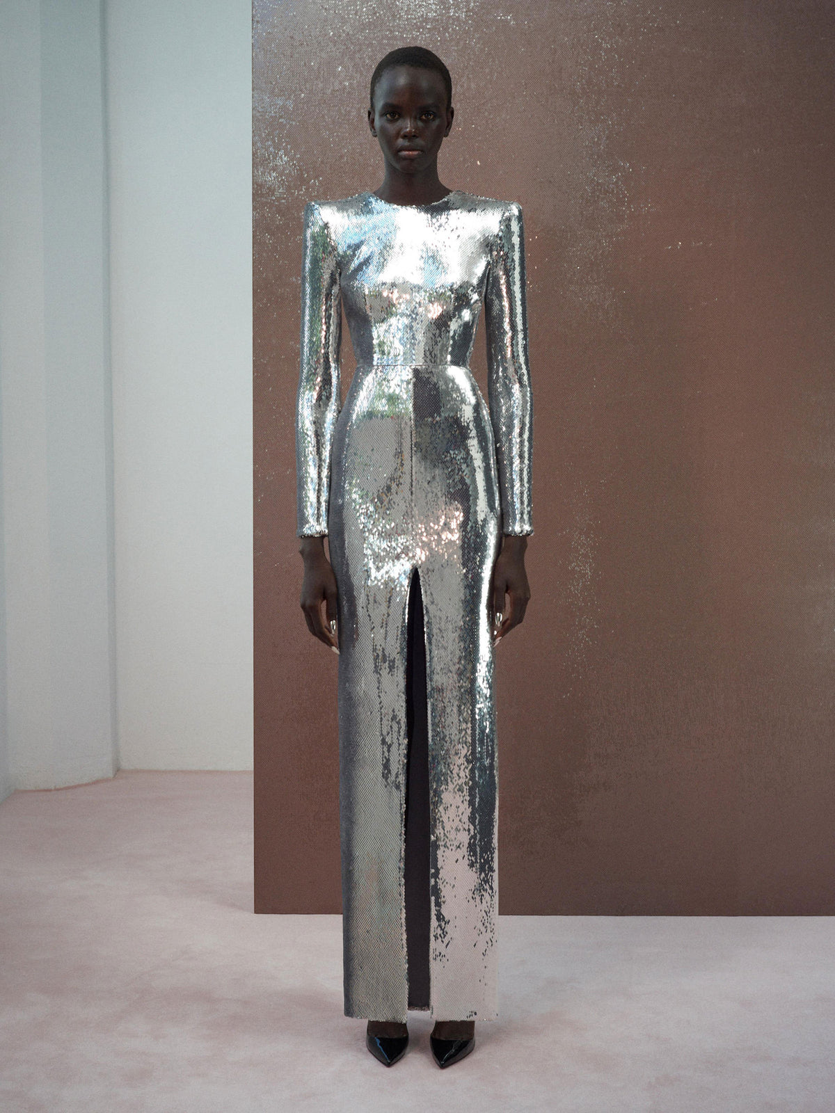 Alex Perry Resort 2026 Look 54 - Long Sleeve Column in Sequin