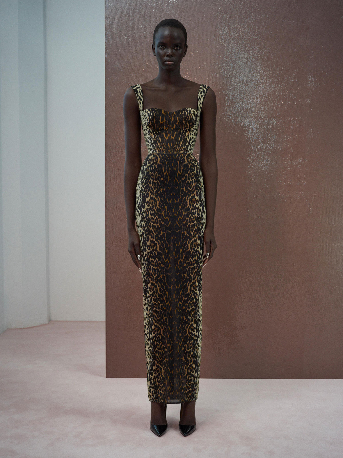 Alex Perry Resort 2026 Look 56 - Cupped Column in Stretch Mesh
