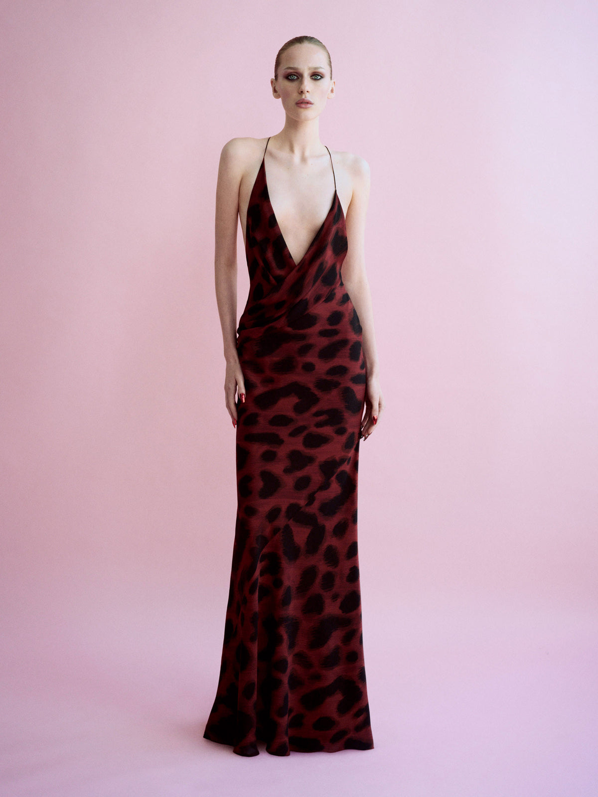 Alex Perry Spring Summer 2026 Look 9 - Bikini Wrap Gown in Silk Georgette