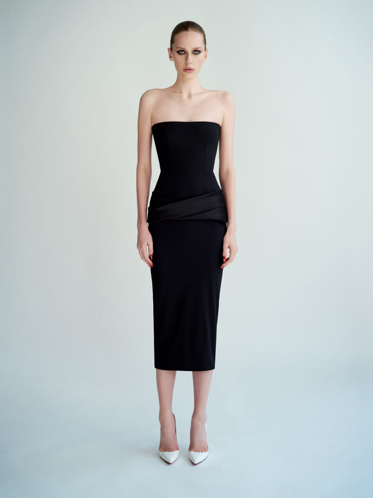 Alex Perry Spring Summer 2026 Look 12 - Strapless Dress in Stretch Mesh
