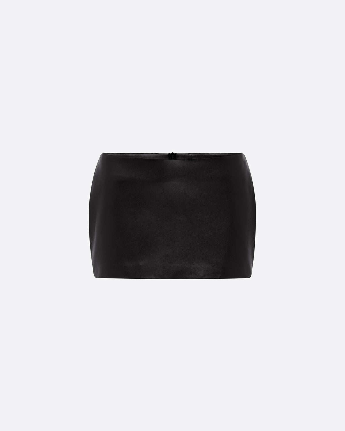 Low Rise Mini Skirt in Leather