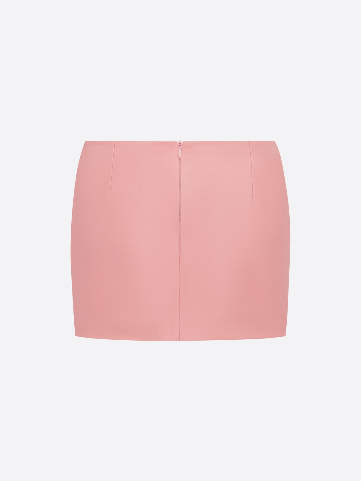 Low Rise Mini Skirt in Leather