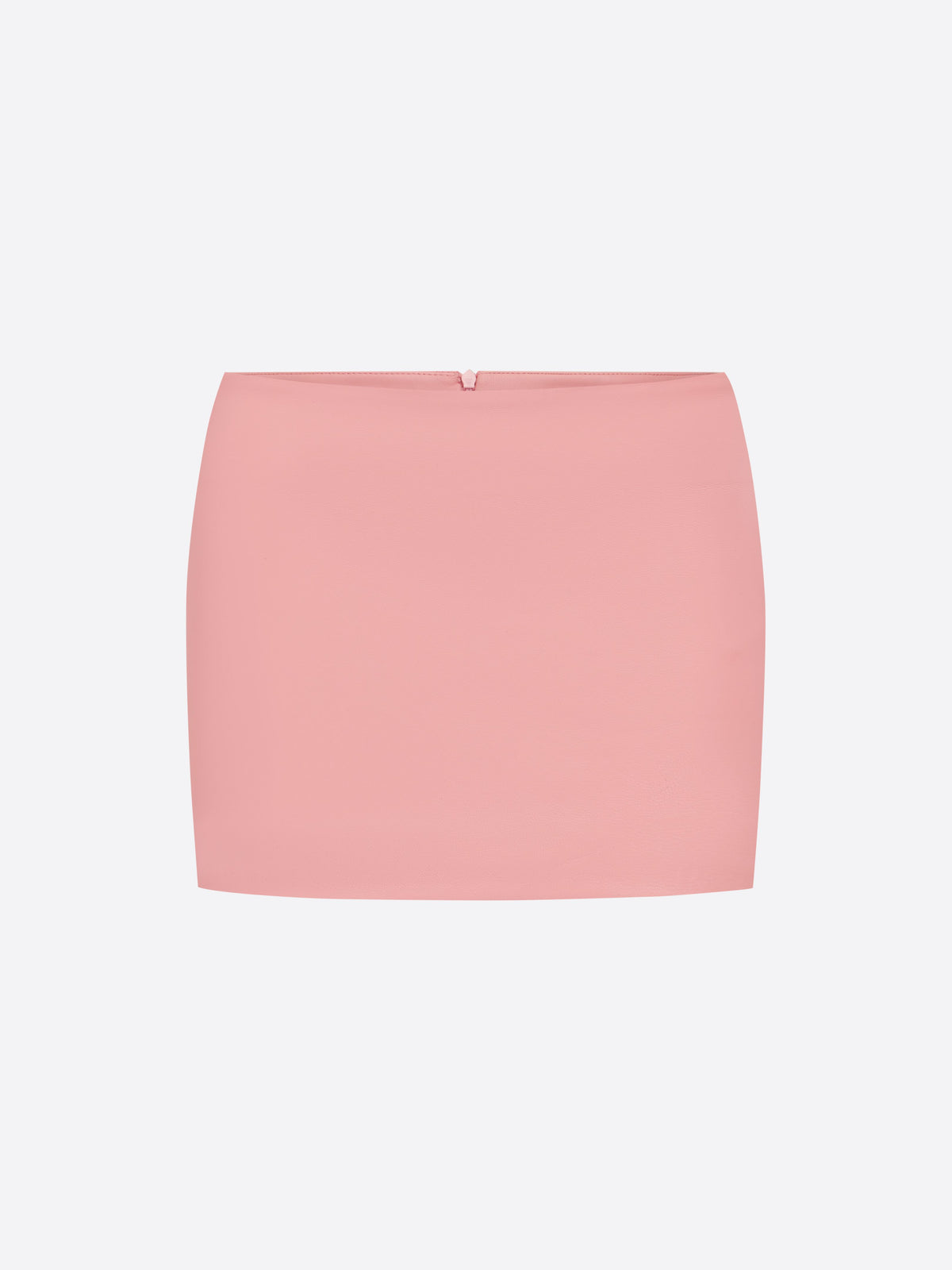Low Rise Mini Skirt in Leather