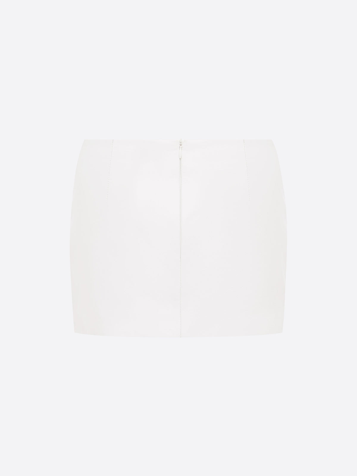 Low Rise Mini Skirt in Leather