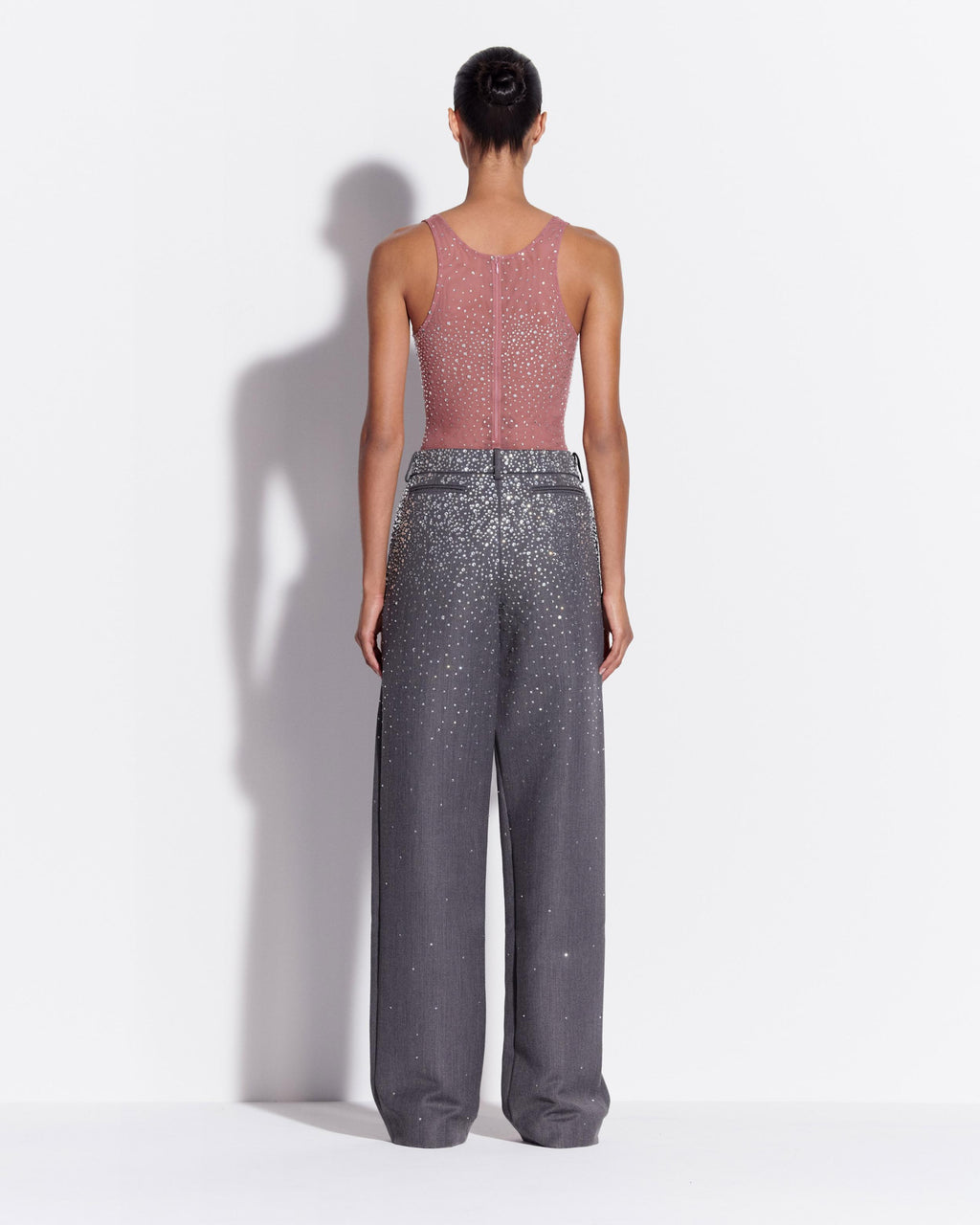 Low Rise Trouser in Crystal Suiting