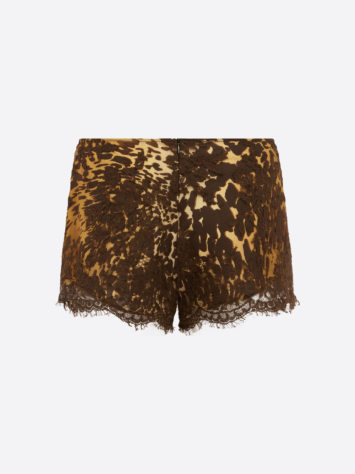 Micro Short in French Lace & Silk Georgette