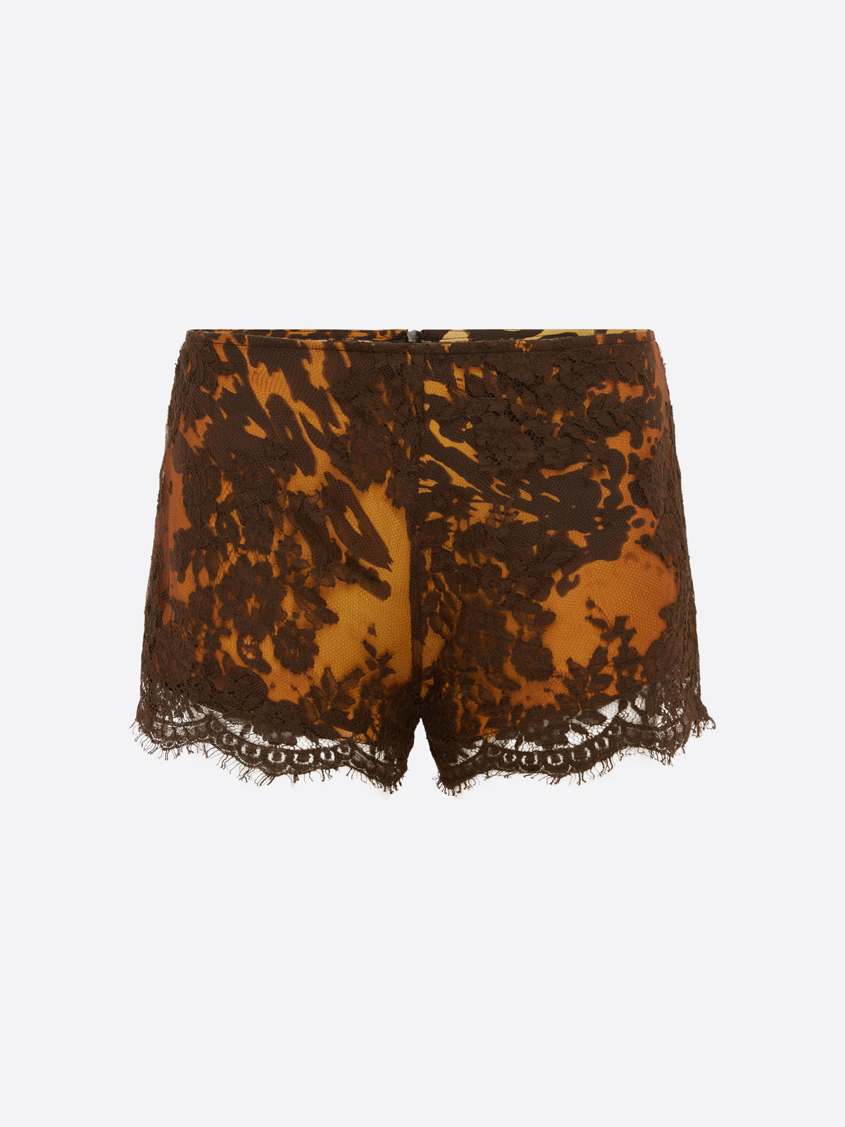 Micro Short in French Lace & Silk Georgette