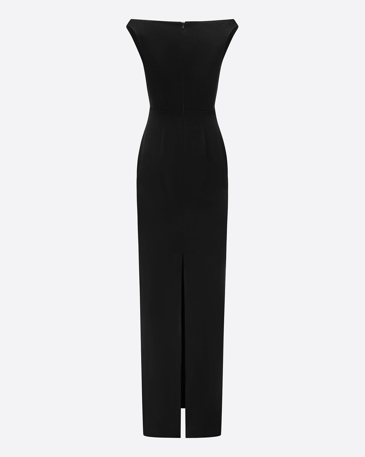 Off Shoulder Column in Satin Crepe