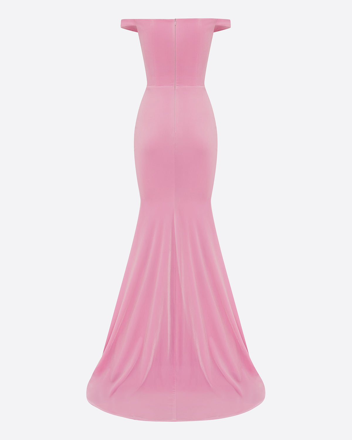 Off Shoulder Gown in Velvet