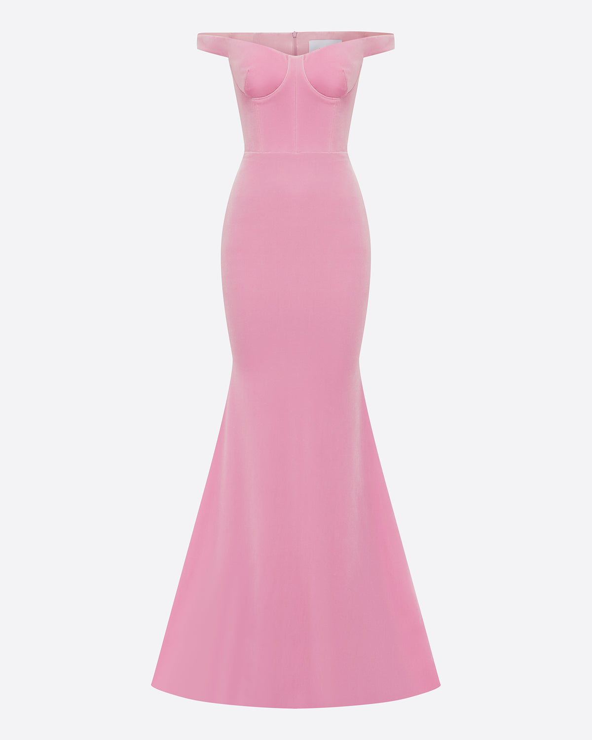 Off Shoulder Gown in Velvet