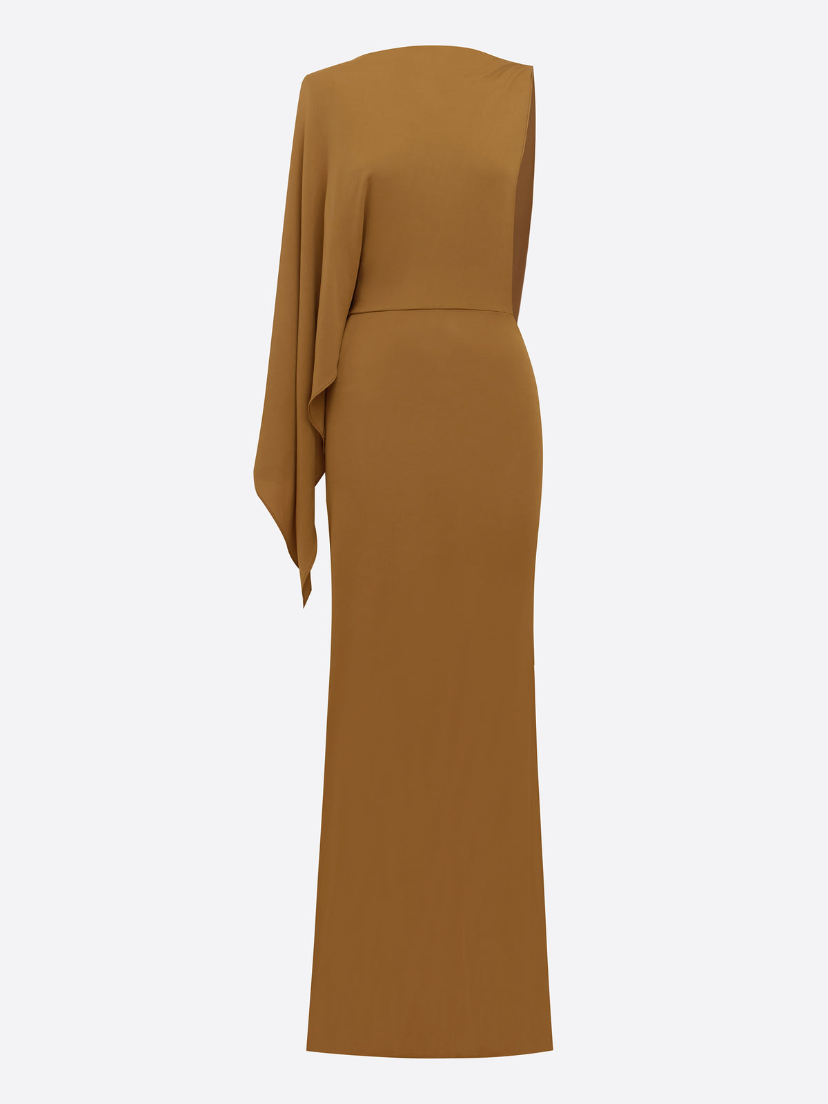One Shoulder Cape Gown in Dry Jersey - d1861re27-one-shoulder-cape-gown-in-dry-jersey-bronze-11.jpg