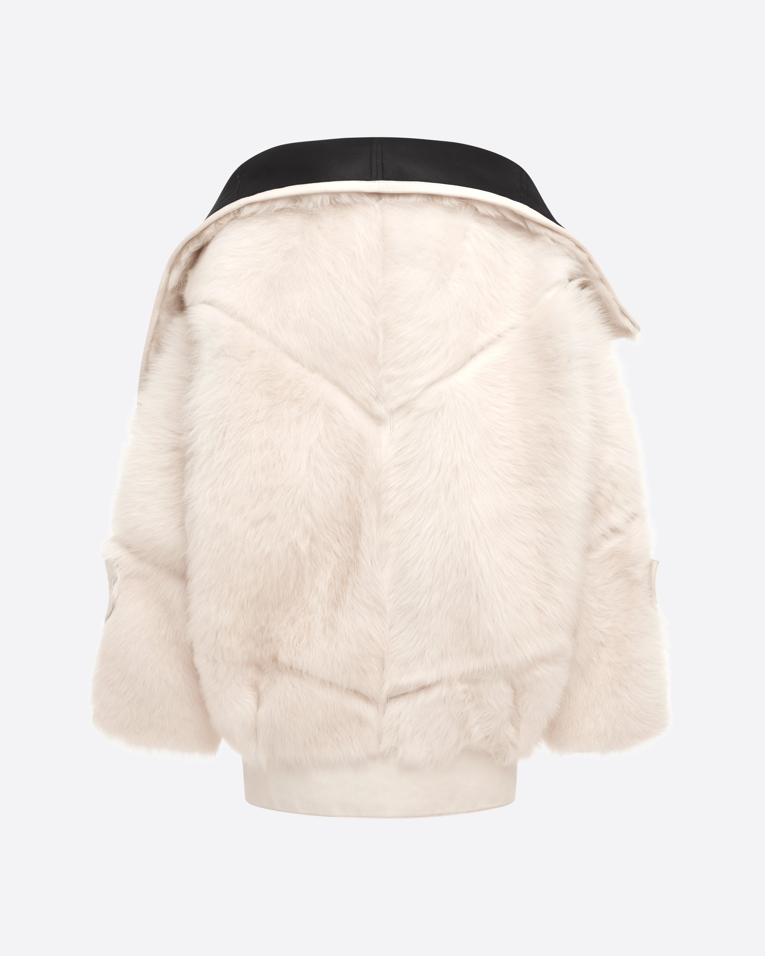 Oversize Biker Jacket in Shearling